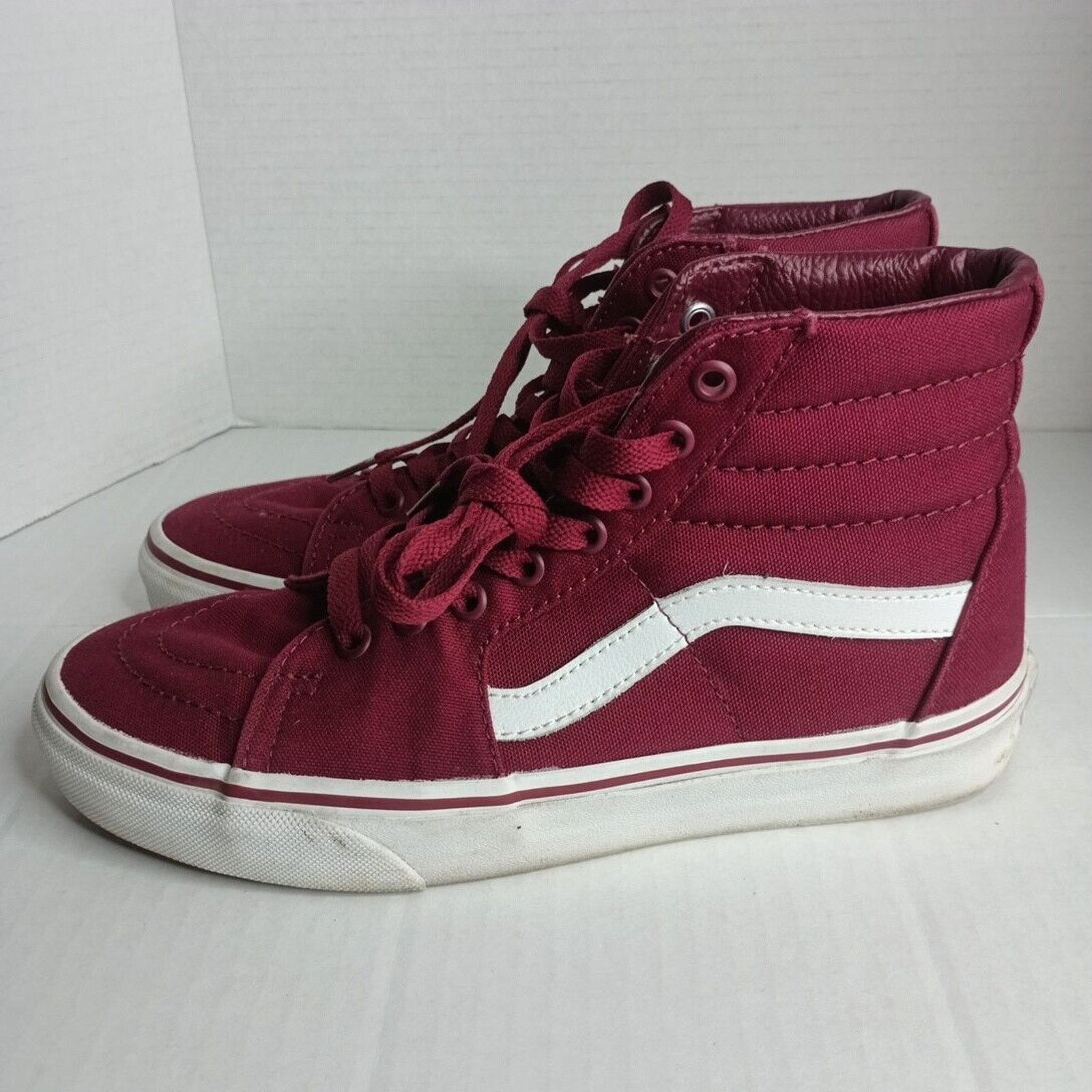 Vans Vans Maroon High Top Shoes Men’s Size 7 Women’s 8.5 Size US 7 / EU 40 - 5 Thumbnail