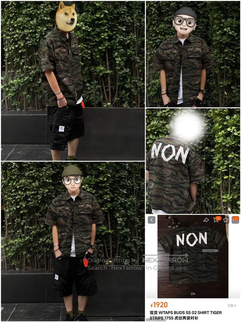 Wtaps Wtaps Tiger print camouflage two-bag workwear short-sleeve Size US M / EU 48-50 / 2 - 9 Thumbnail