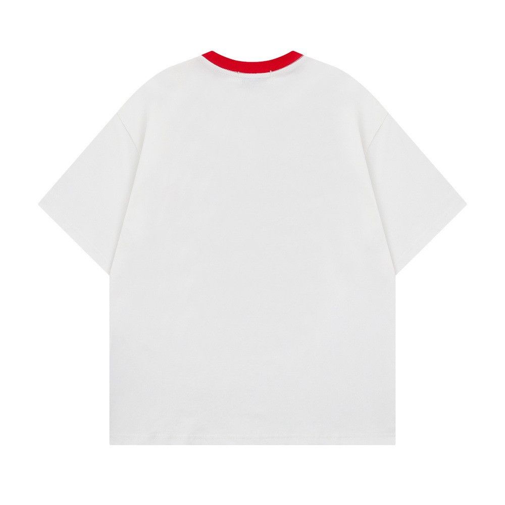 Japanese Brand Men's Casual Loose Color-Block T-Shirt with Horse Pattern Size US M / EU 48-50 / 2 - 2 Thumbnail