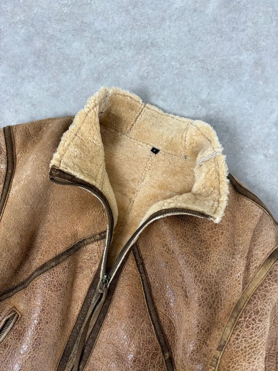 Roberto Cavalli 2000s Roberto Cavalli Brown Pure Shearling Leather Jacket Size XS / US 0-2 / IT 36-38 - 4 Thumbnail