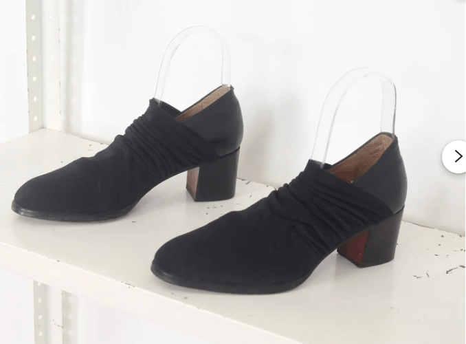 Other Ruched Elasticized Neoprene Leather Shoes Size US 10 / IT 40 - 2 Thumbnail
