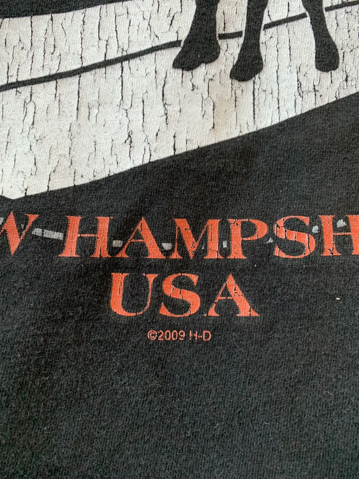Vintage 2009 Harley Davidson White Mountain Moose Black T-Shirt Size US L / EU 52-54 / 3 - 6 Thumbnail
