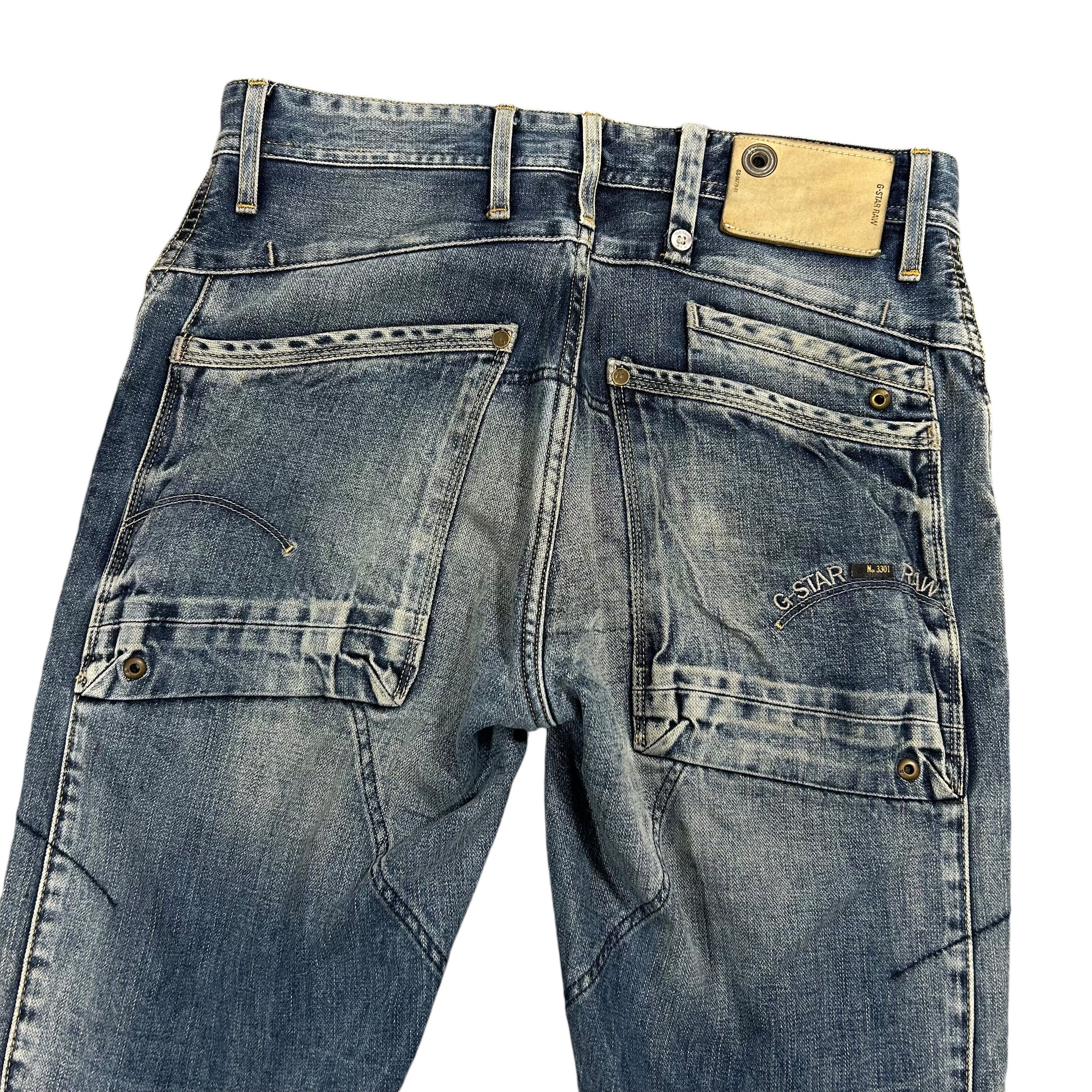 G-Star G-star Raw Regular Straight Blue Denim Jeans W30L32 Size US 30 / EU 46 - 4 Thumbnail