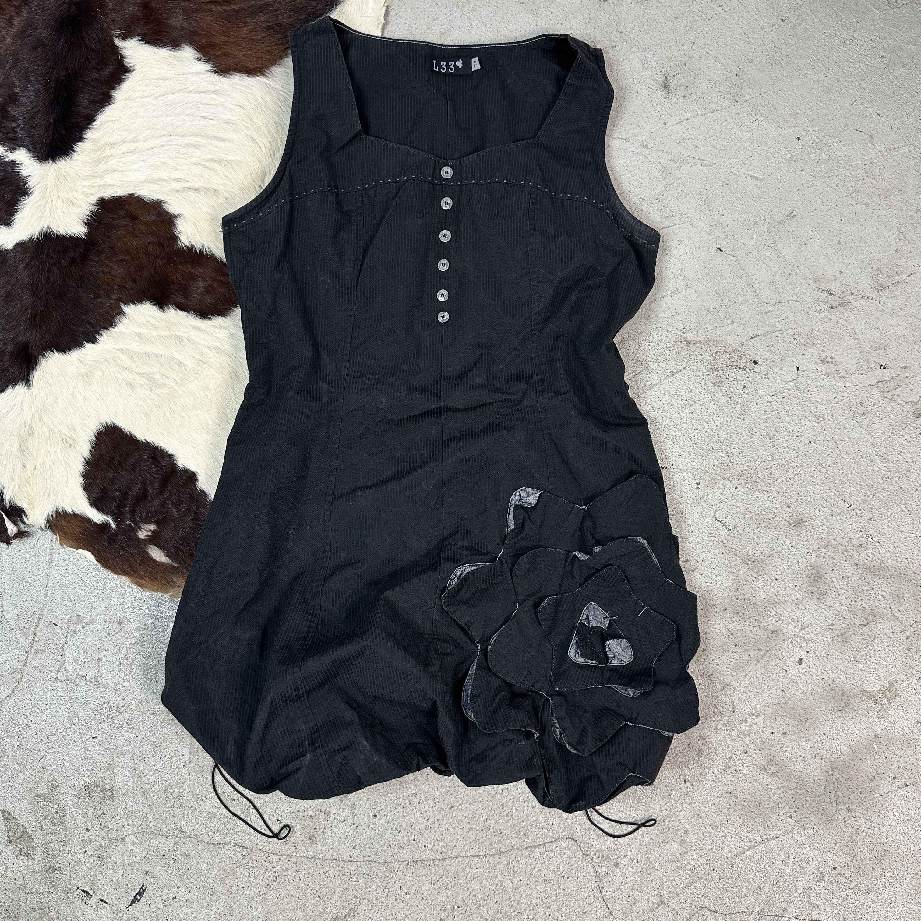 Vintage Vintage Avant Garde Y2K Retro Opium Bubble Roses 00s Dress Size L / US 10 / IT 46 - 1 Thumbnail