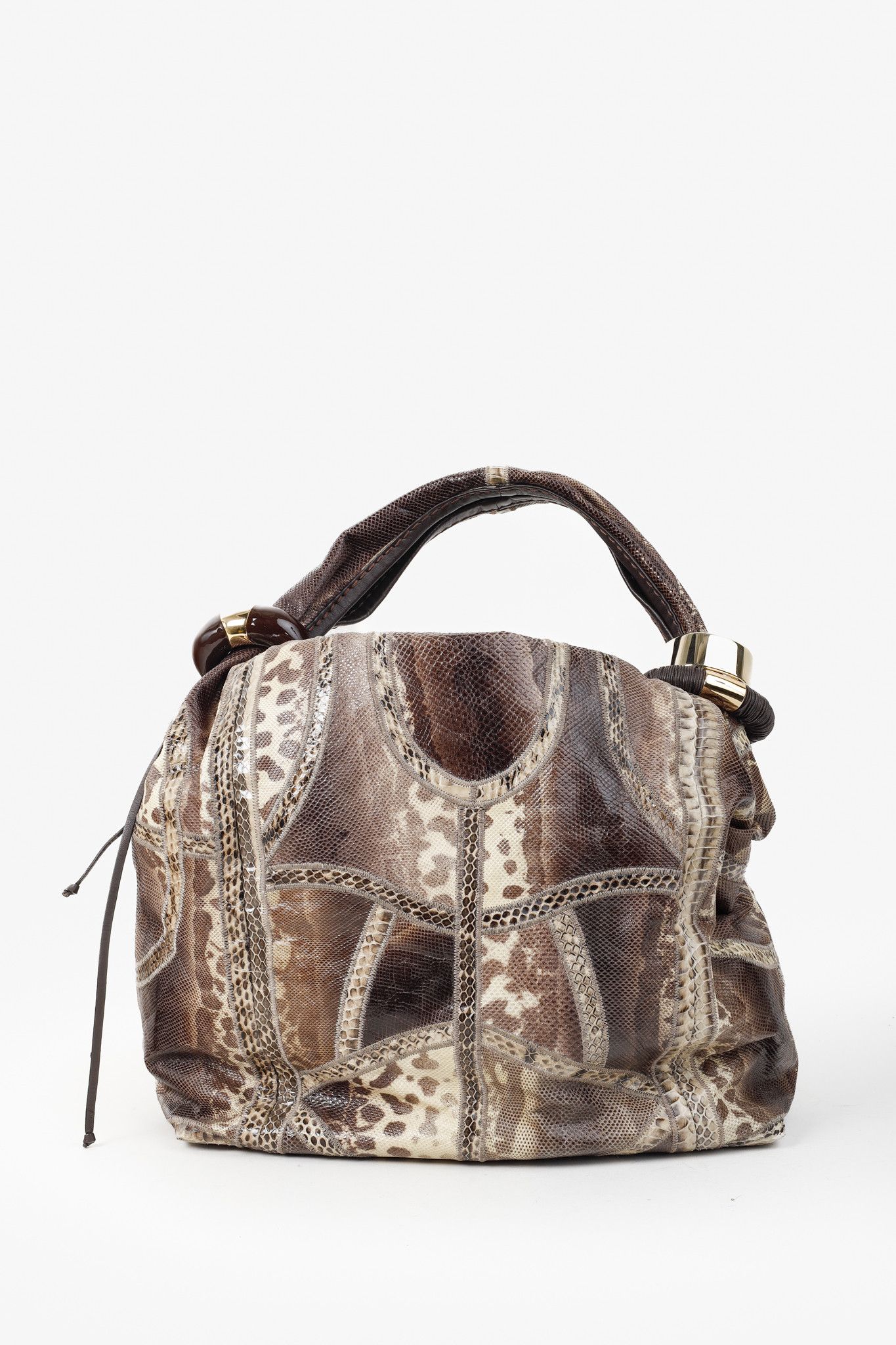 Jimmy Choo Jimmy Choo Snakeskin Patchwork Bangle Bag Size ONE SIZE - 4 Thumbnail