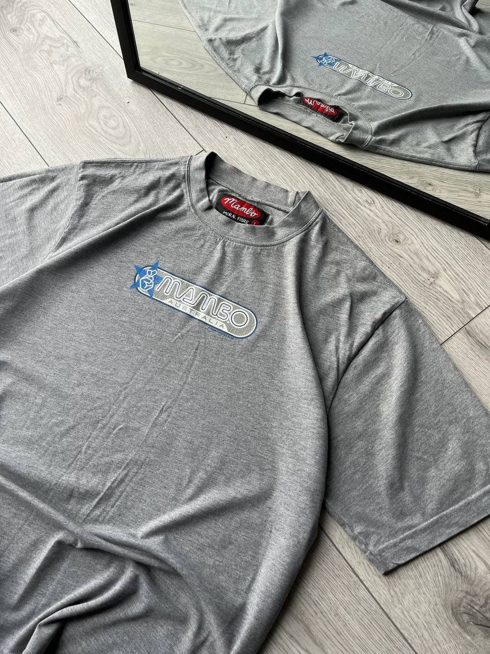 Mambo × Vintage Vintage Mambo Moral Fibre Grey Boxy T-shirt Y2K L Size US L / EU 52-54 / 3 - 5 Thumbnail