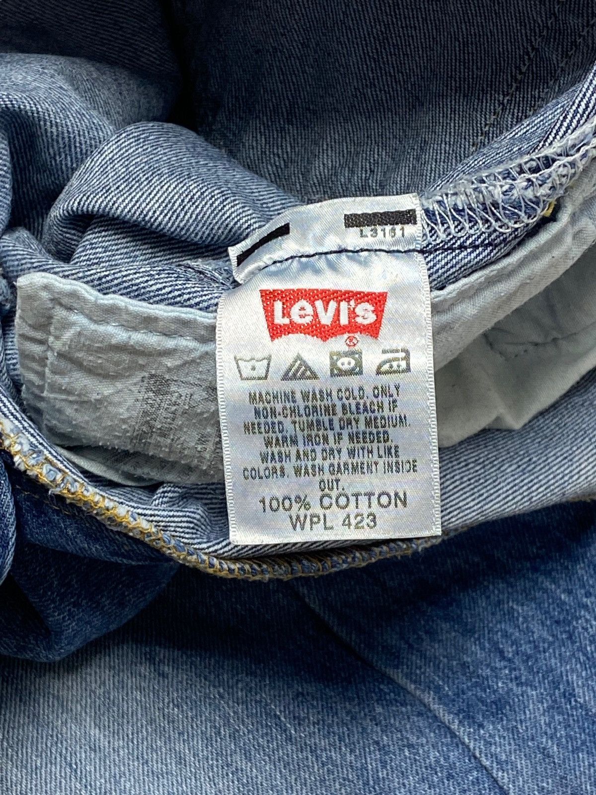 Jean Vintage LEVIS Blue Denim Jeans Made in Mexico 501 W36 L30 Size US 36 / EU 52 - 8 Thumbnail