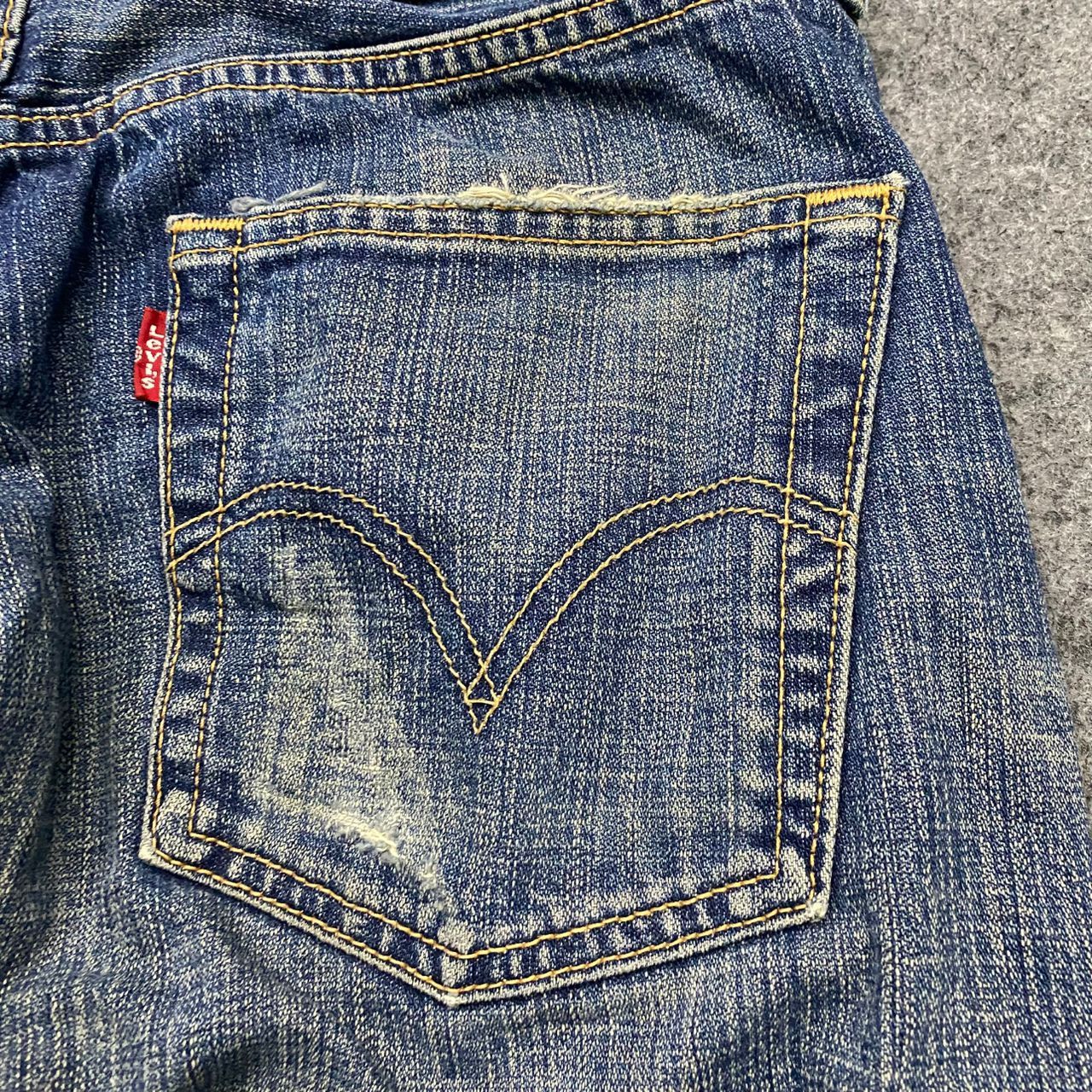 Levi's 💥Vintage Levis 503 Patchwork Denim Kurt Cobain Style Size US 36 / EU 52 - 17 Thumbnail