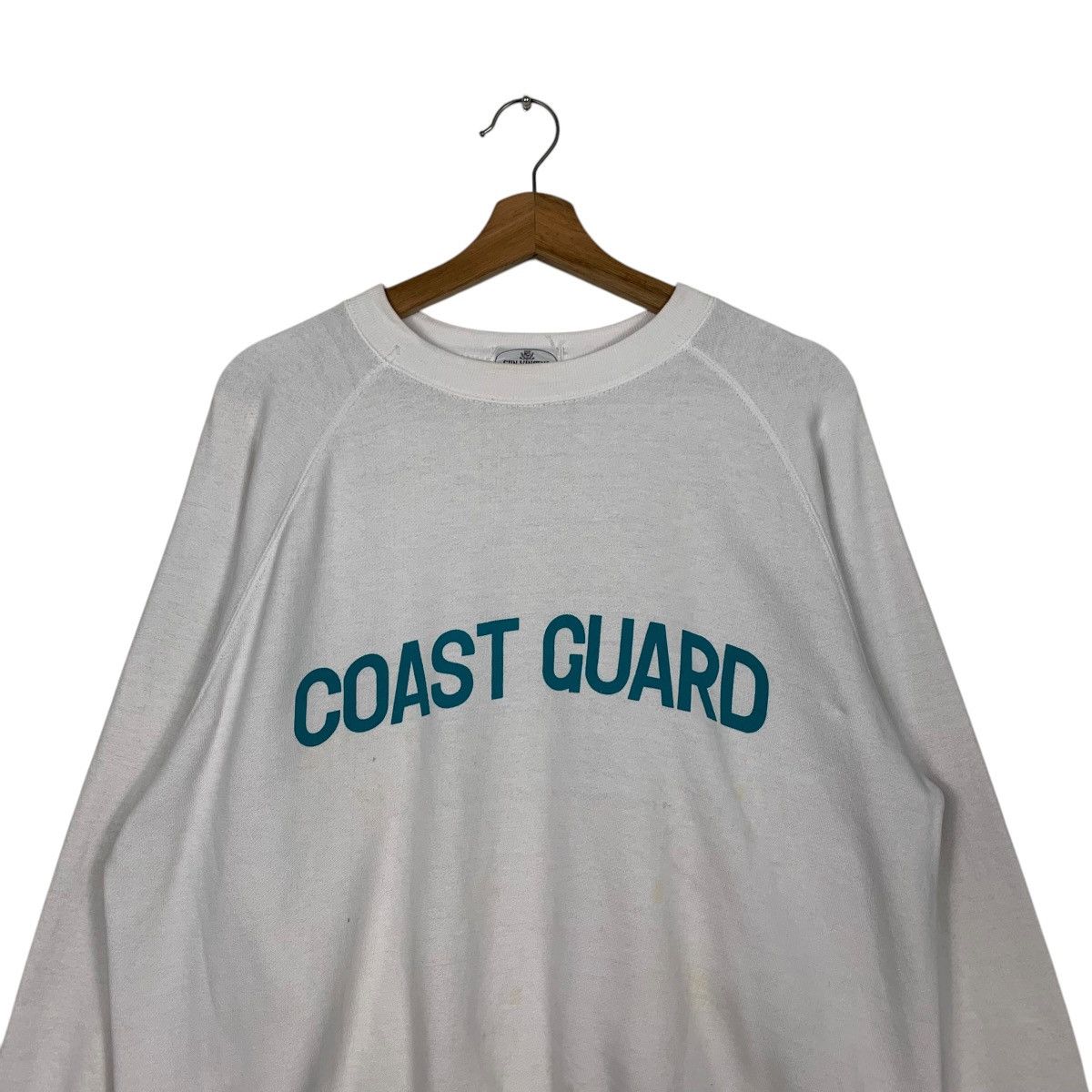 Vintage 90’s Atlantic Ocean Coast Guard Usa Sweatshirt #2546-C115 Size US M / EU 48-50 / 2 - 4 Thumbnail