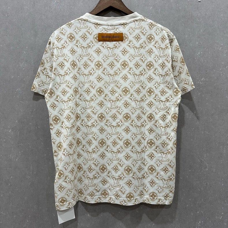 Louis Vuitton Louis Vuitton Cappuccino New Full Print Short Sleeves Size US S / EU 44-46 / 1 - 2 Thumbnail