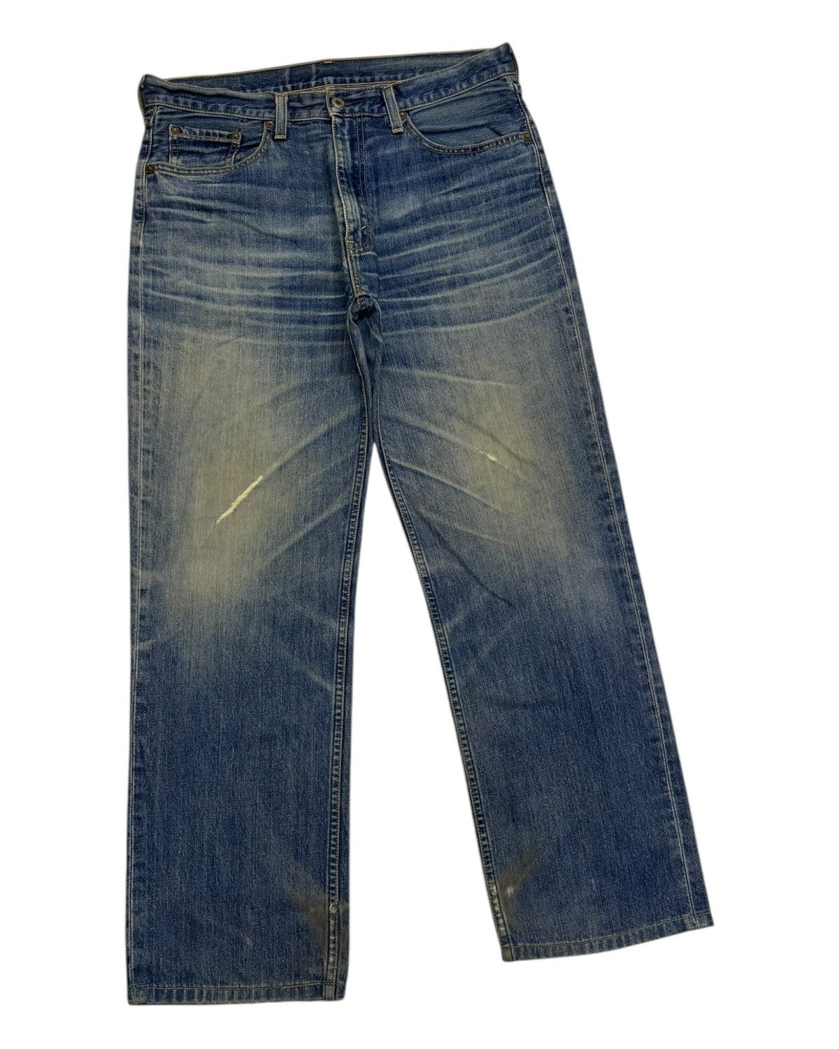 Levi's 🔥VINTAGE LEVIS 502 BAGGY DISTRESSED DENIM JEAN Size US 36 / EU 52 - 3 Thumbnail