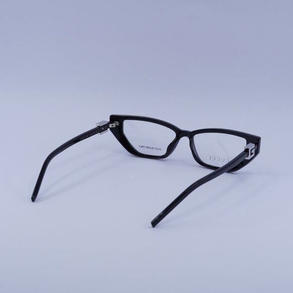 Gucci Gucci GG1683O 001 Eyeglasses Shiny Black 53mm Cat Eye Frame Size ONE SIZE - 8 Thumbnail