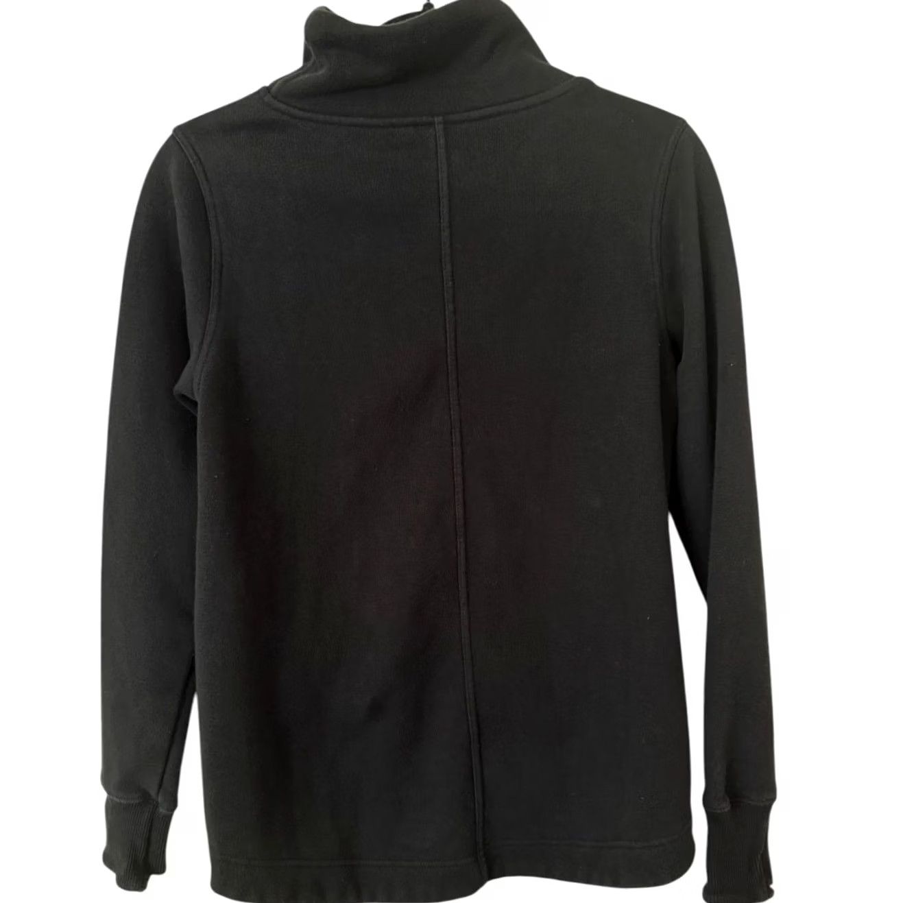 Athleta Athleta Black Cozy Karma Twist Neck Fleece Lined Pullover Sweatshirt XS Womens Size XS / US 0-2 / IT 36-38 - 6 Thumbnail