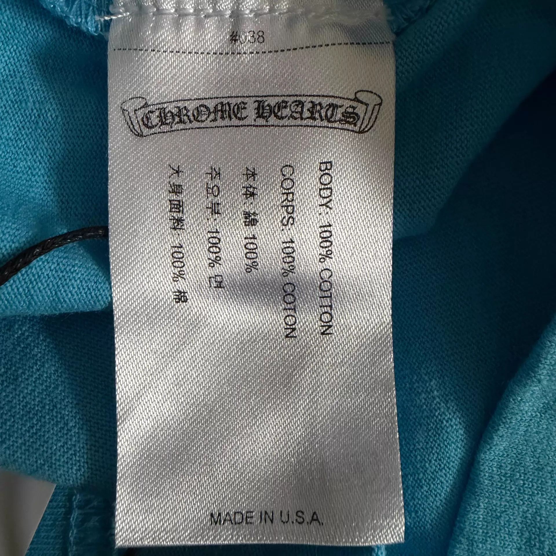 Chrome Hearts Chrome Hearts Matty Boy Graffiti Sky Blue Tee XL Size US XL / EU 56 / 4 - 4 Thumbnail