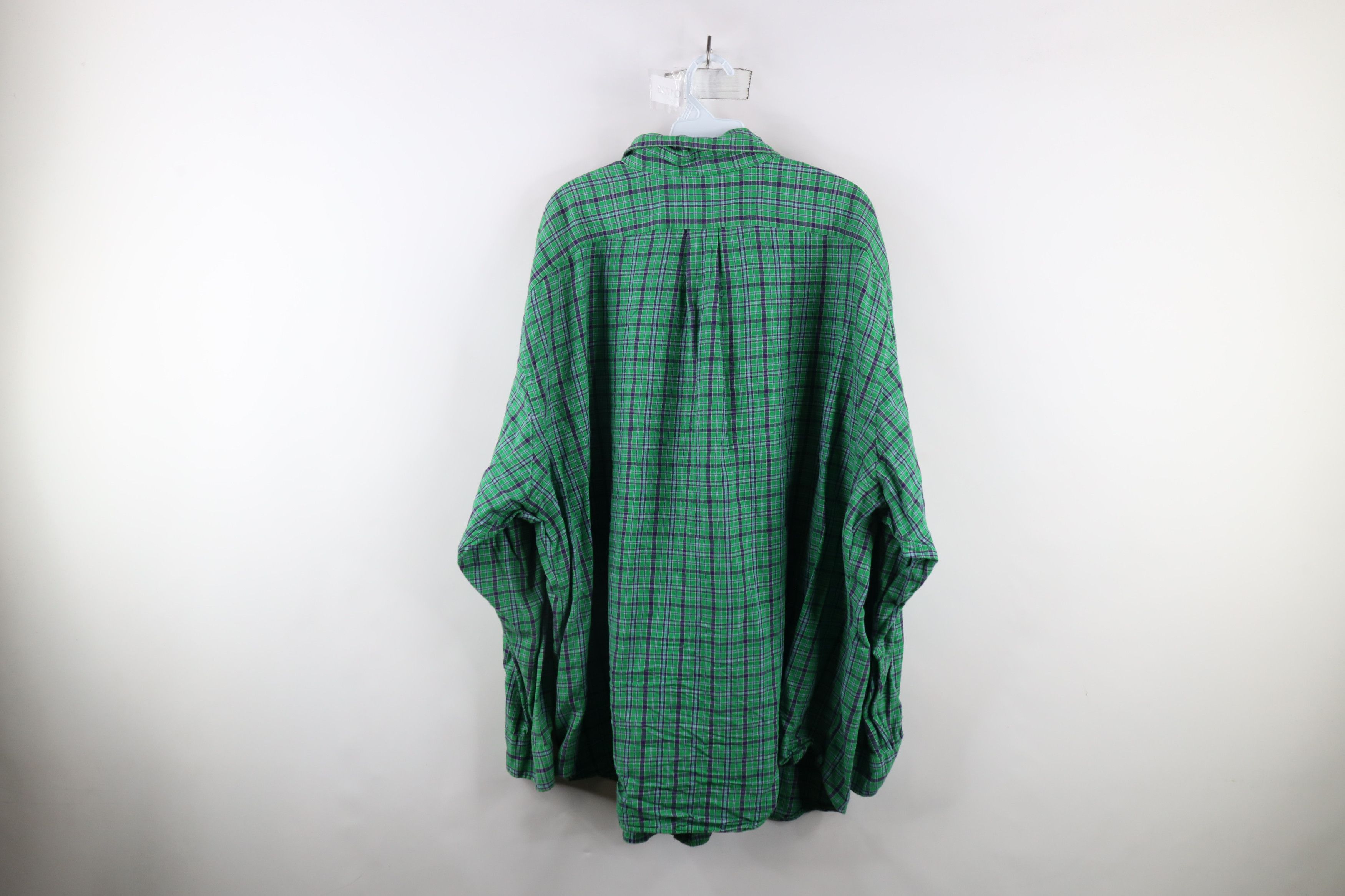 Ralph Lauren × Vintage Vintage 90s Ralph Lauren Collared Button Down Shirt Plaid Size US XXL / EU 58 / 5 - 6 Thumbnail