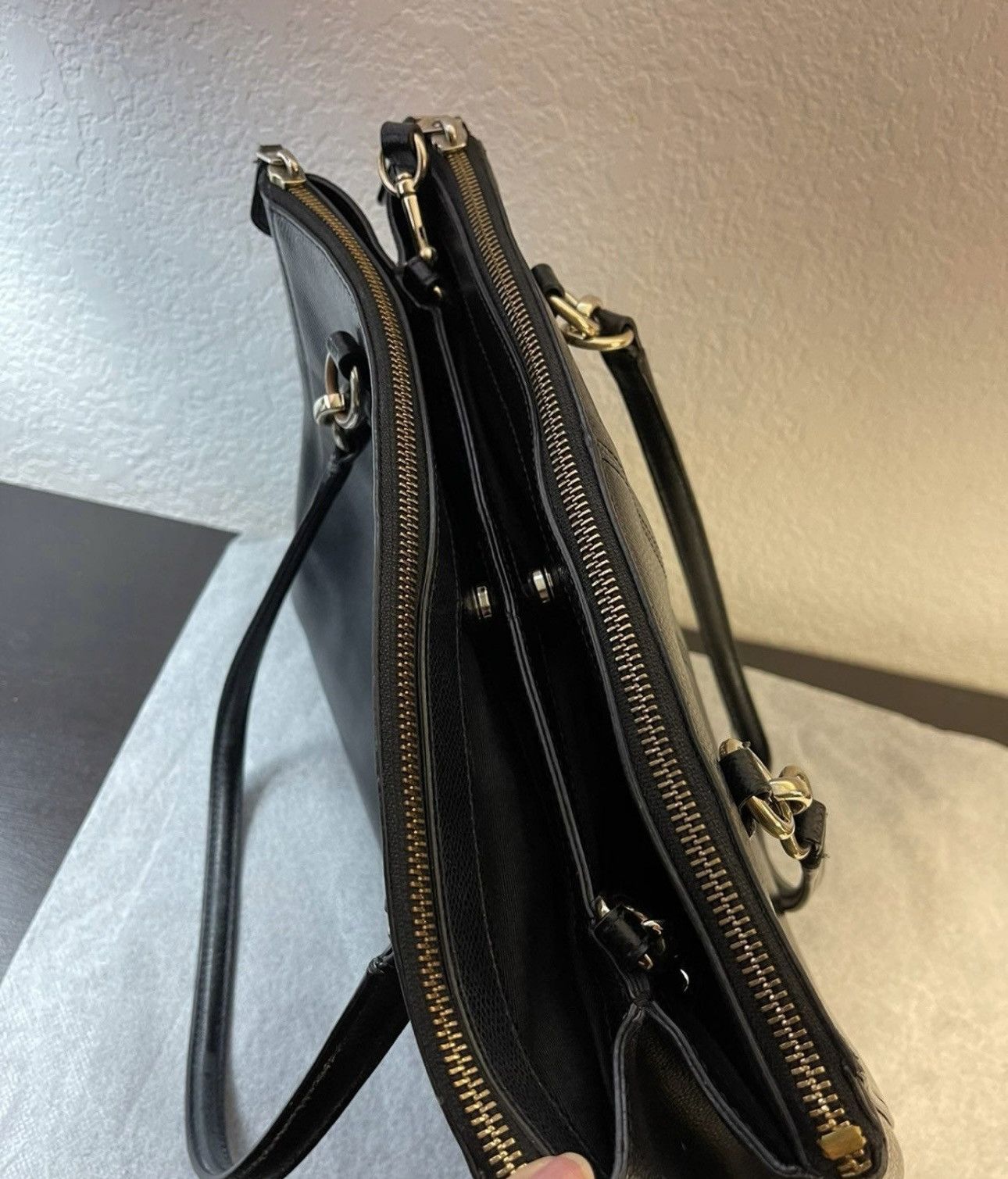 Coach Coach Black Leather Large Christie Carryall Satchel Size ONE SIZE - 5 Thumbnail