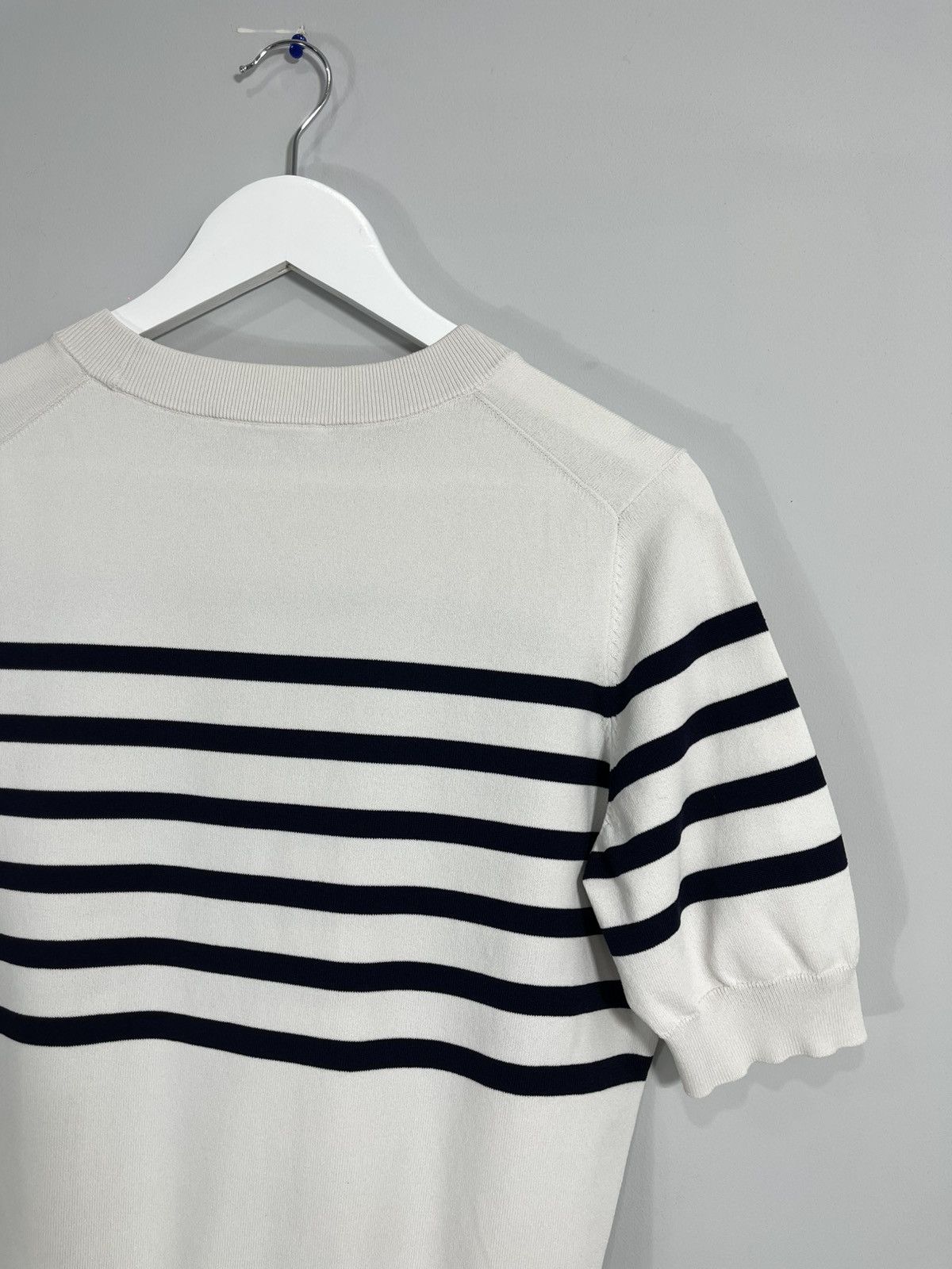 Dior Dior Uniforms Bee Logo Short Sleeve Striped Sweatshirt Size M / US 6-8 / IT 42-44 - 11 Thumbnail