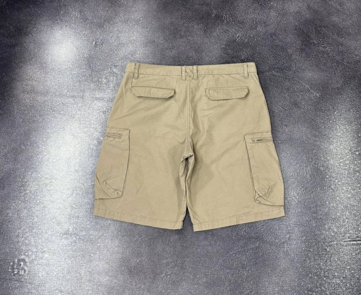 Nike × Vintage Vintage Nike Y2K Military Style Utility Swoosh Cargo Shorts Size US 36 / EU 52 - 2 Thumbnail