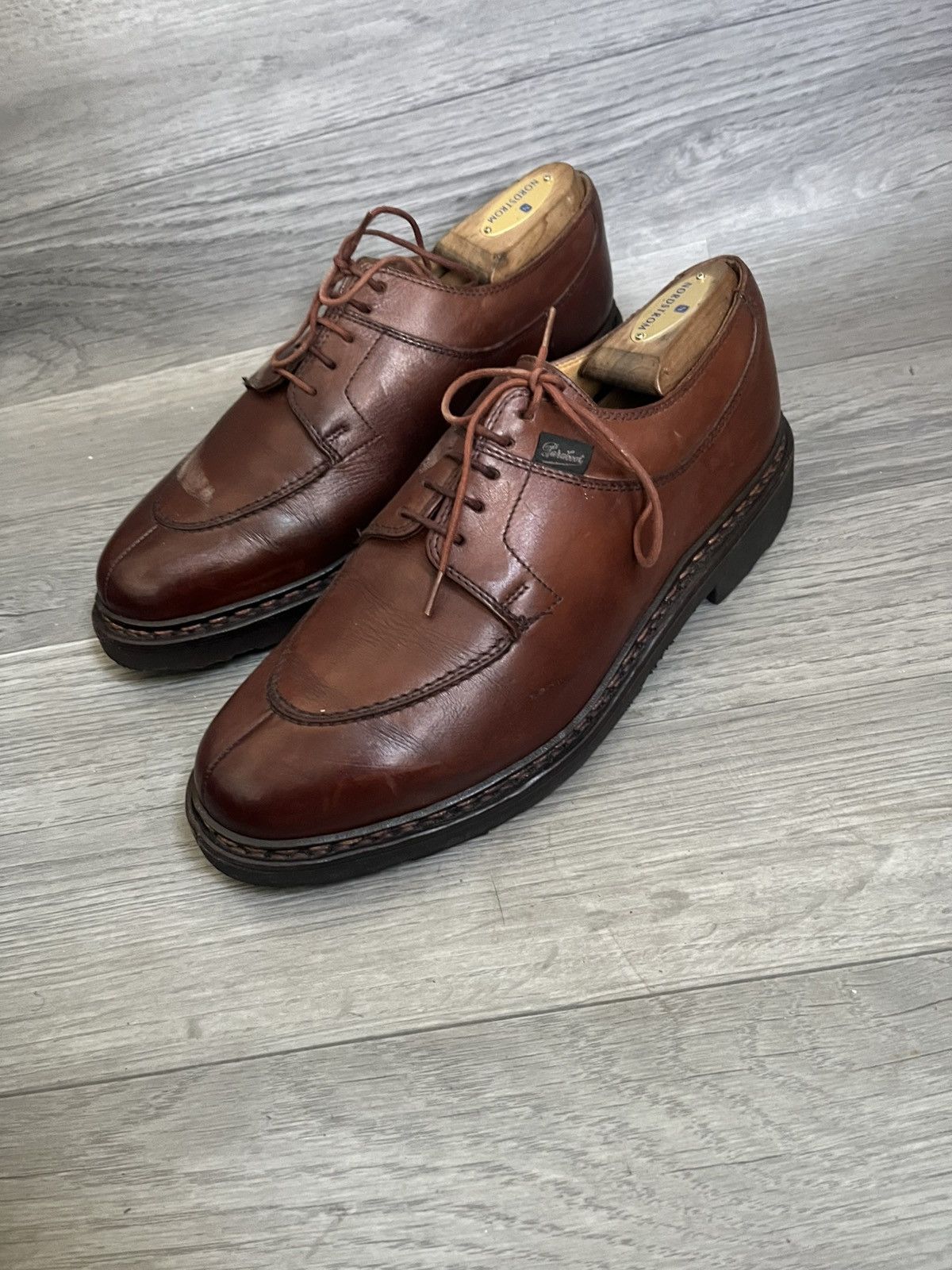 Paraboot Paraboot Avignon brown leather derby shoes uk 7.5 Size US 8.5 / EU 41-42 - 1 Thumbnail