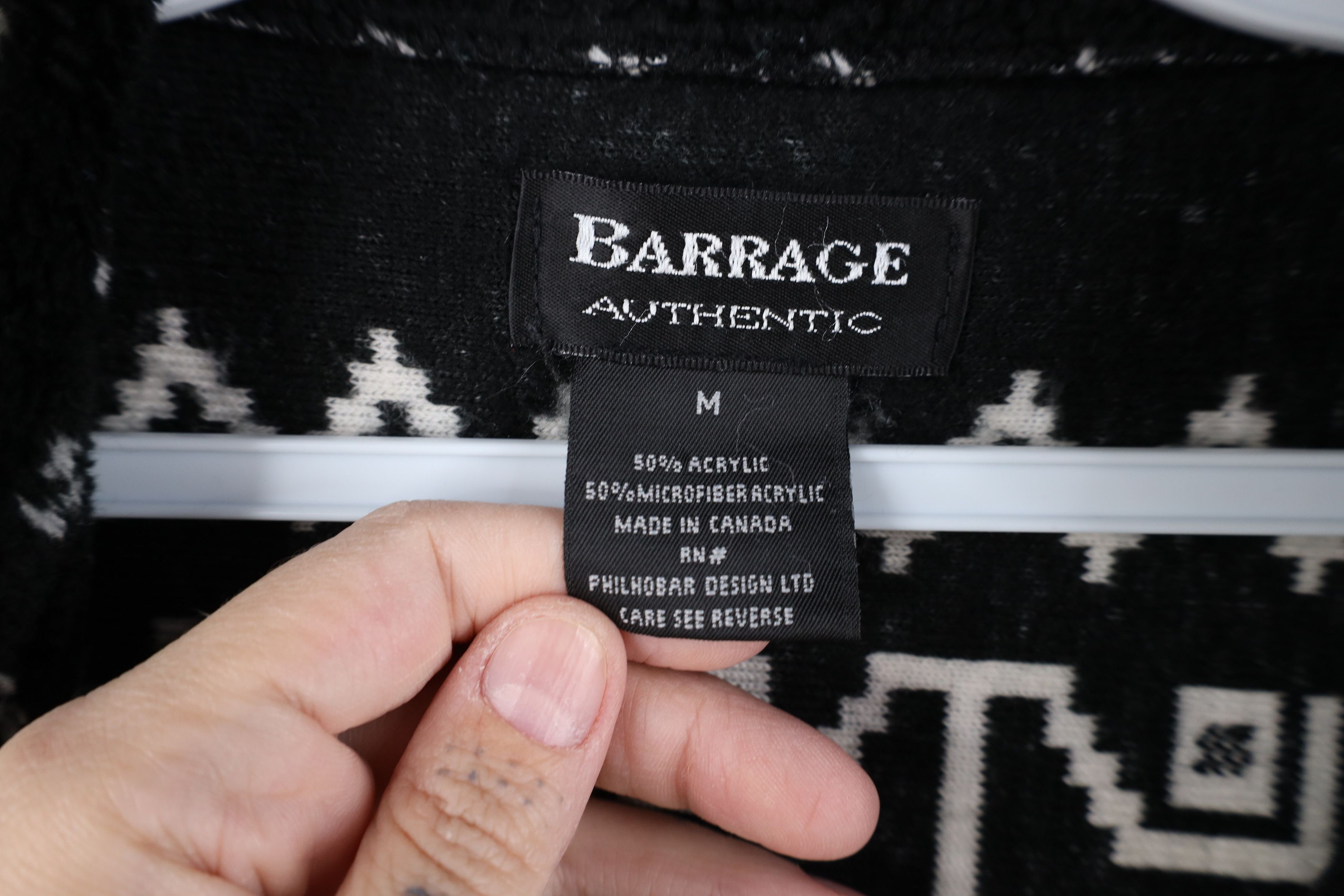 Vintage Vintage 90s Streetwear Fleece Snowflake Half Zip Sweater Size M / US 6-8 / IT 42-44 - 7 Thumbnail