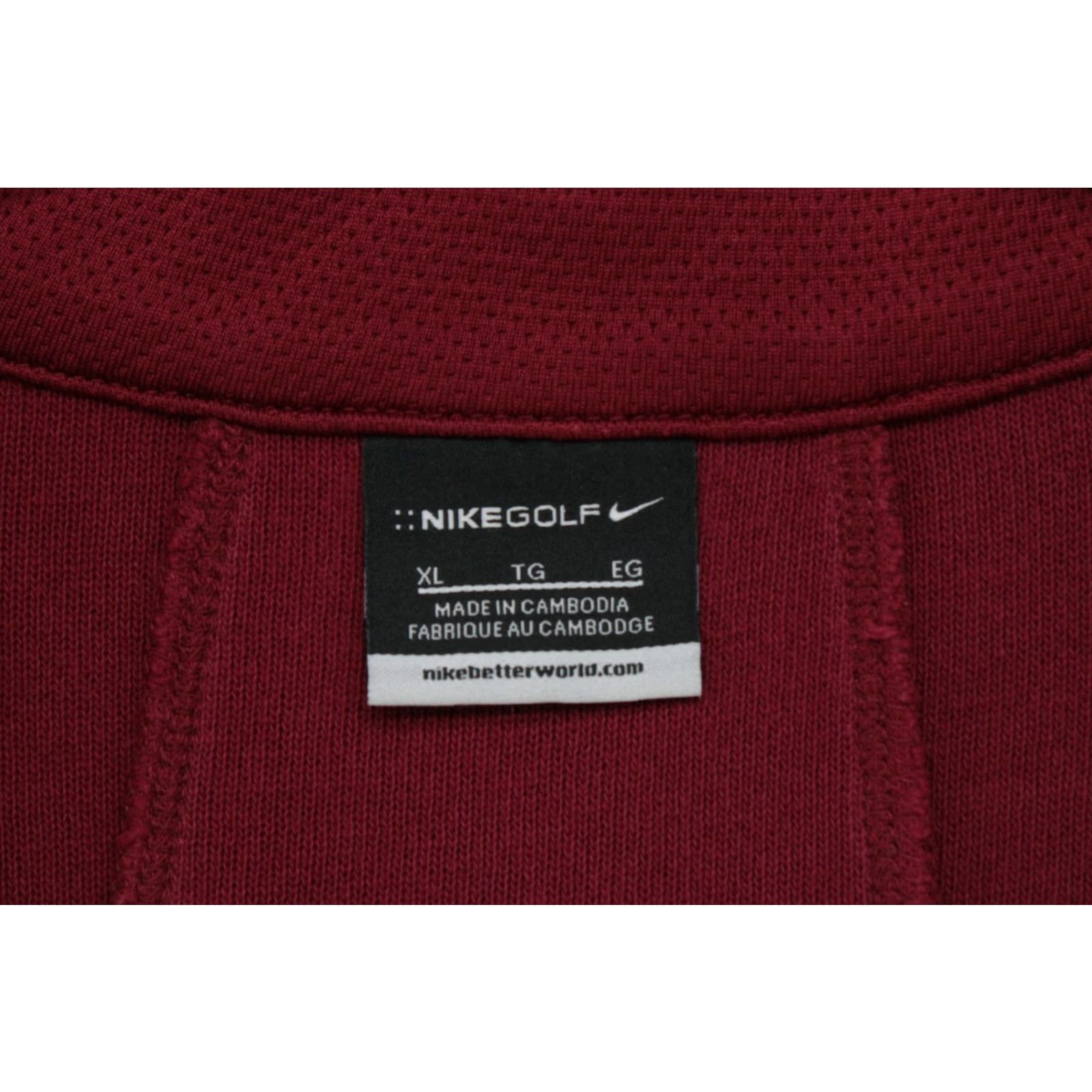 Nike VINTAGE Nike Golf Sport Cover Up Men's XL Red 1/4 Zip Pullover Sweater Preppy Modern Size US XL / EU 56 / 4 - 7 Thumbnail
