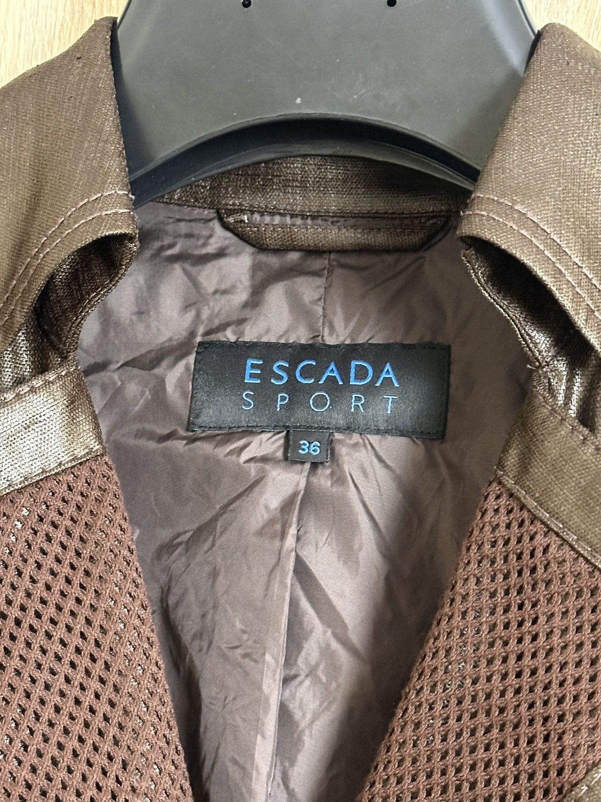 Escada Sport 🔥 ESCADA SPORT Womens Vintage Short Sleeve Cotton Jacket Size XS / US 0-2 / IT 36-38 - 3 Thumbnail