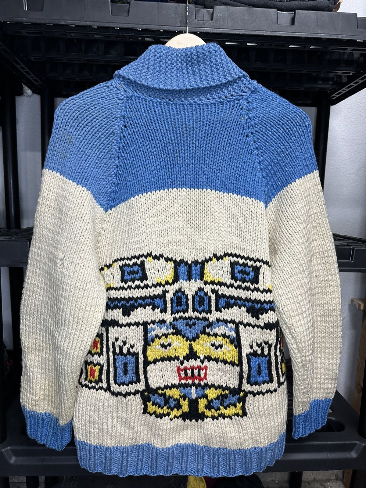 Vintage 1960s western knit sweater Size US XL / EU 56 / 4 - 2 Thumbnail