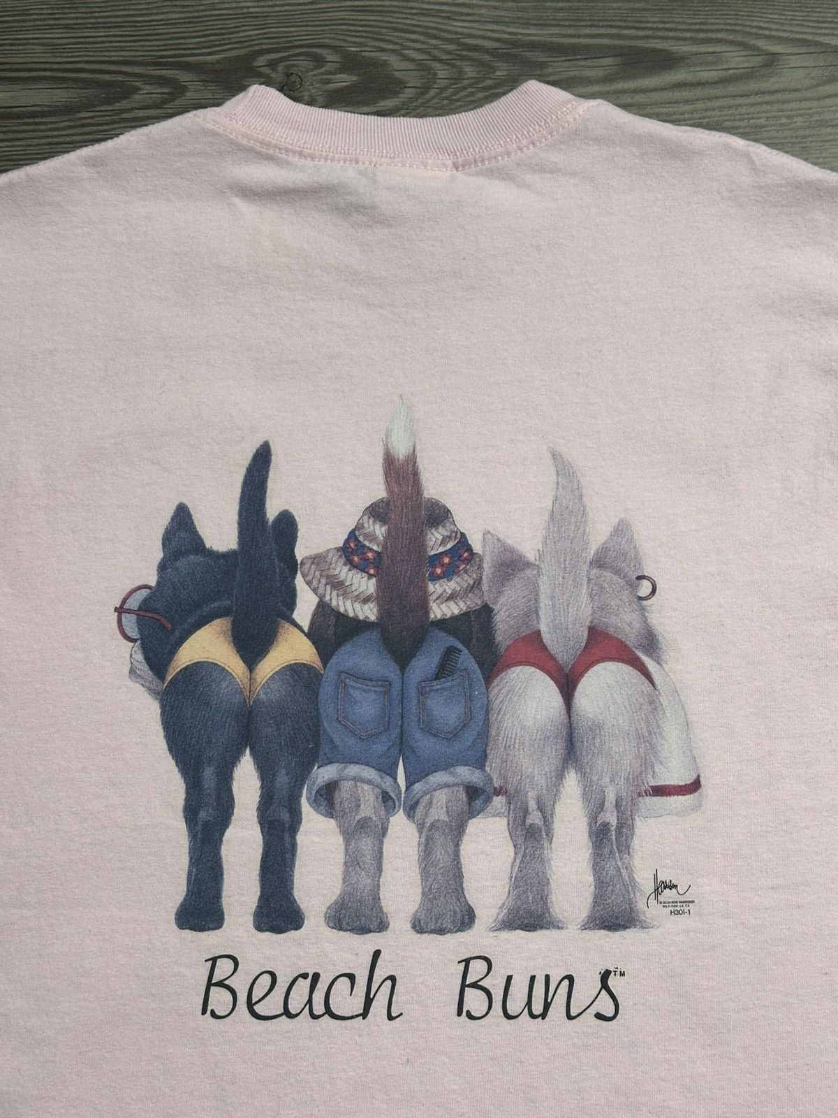 Vintage Vintage Y2K Funny Beach Bums Dog T Shirt Size US S / EU 44-46 / 1 - 4 Thumbnail