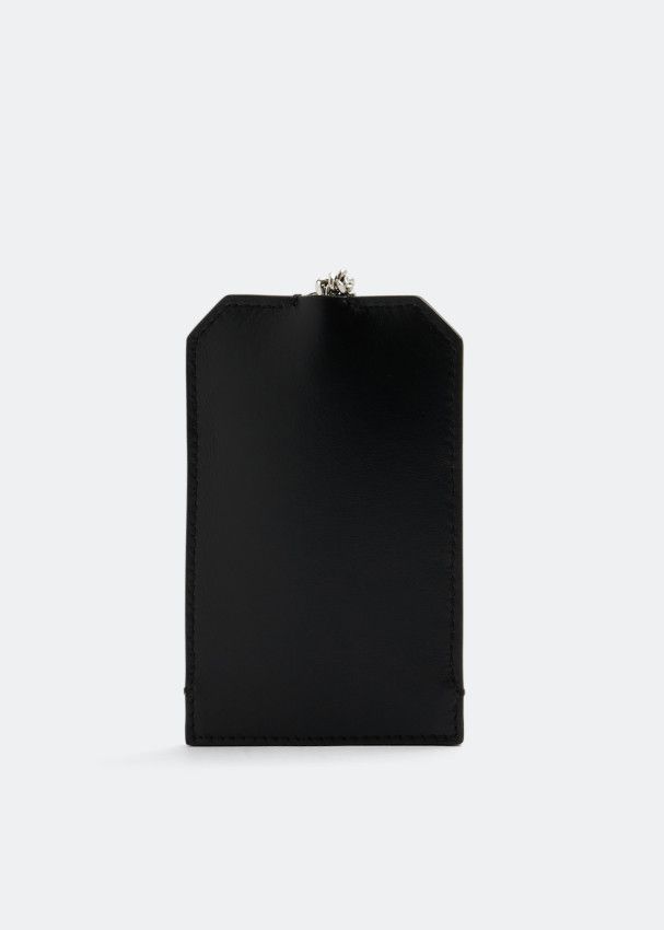 Saint Laurent Paris o1s1wg111124 Size: OS / Leather Chain Cardholder in Black Size ONE SIZE - 3 Thumbnail