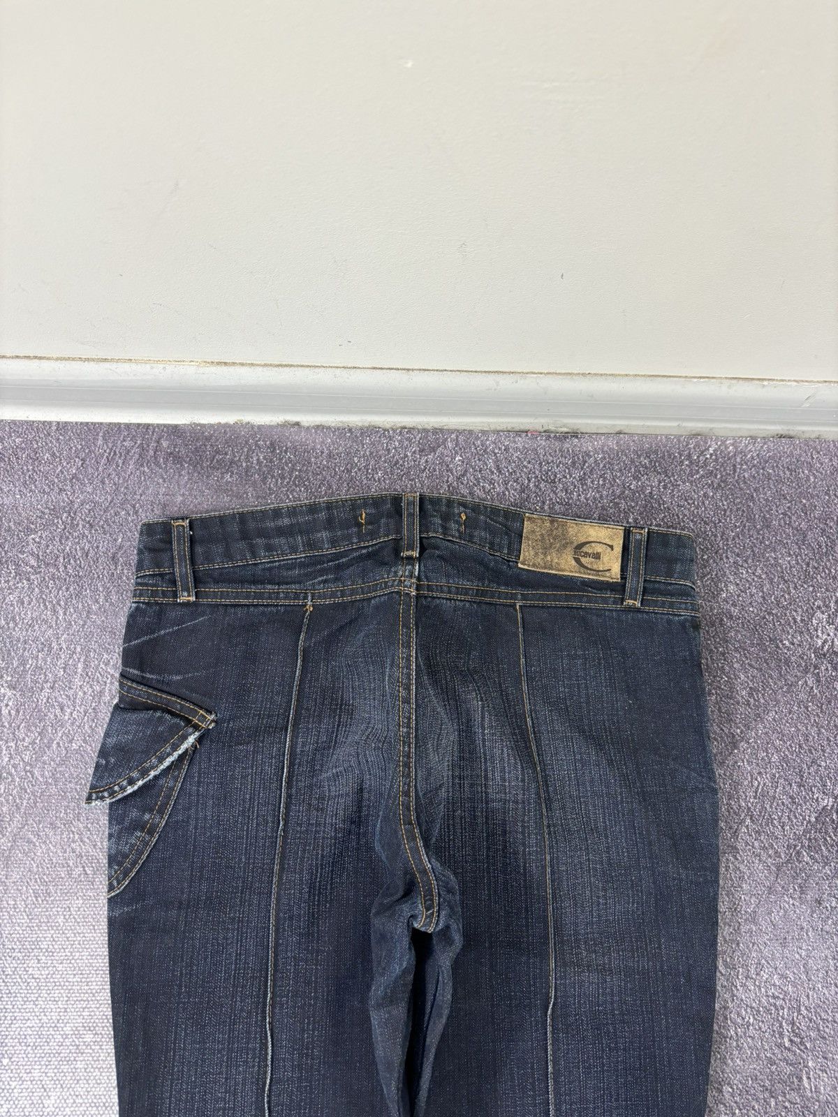 Just Cavalli Vintage Just Cavalli Women’s Low Rise Flared Denim Jeans Size 29" - 13 Thumbnail