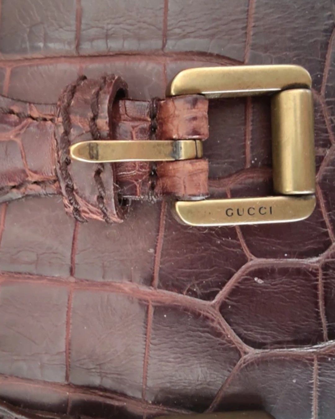 Gucci RARE CROCODILE SKIN LEATHER BELT Size ONE SIZE - 4 Thumbnail