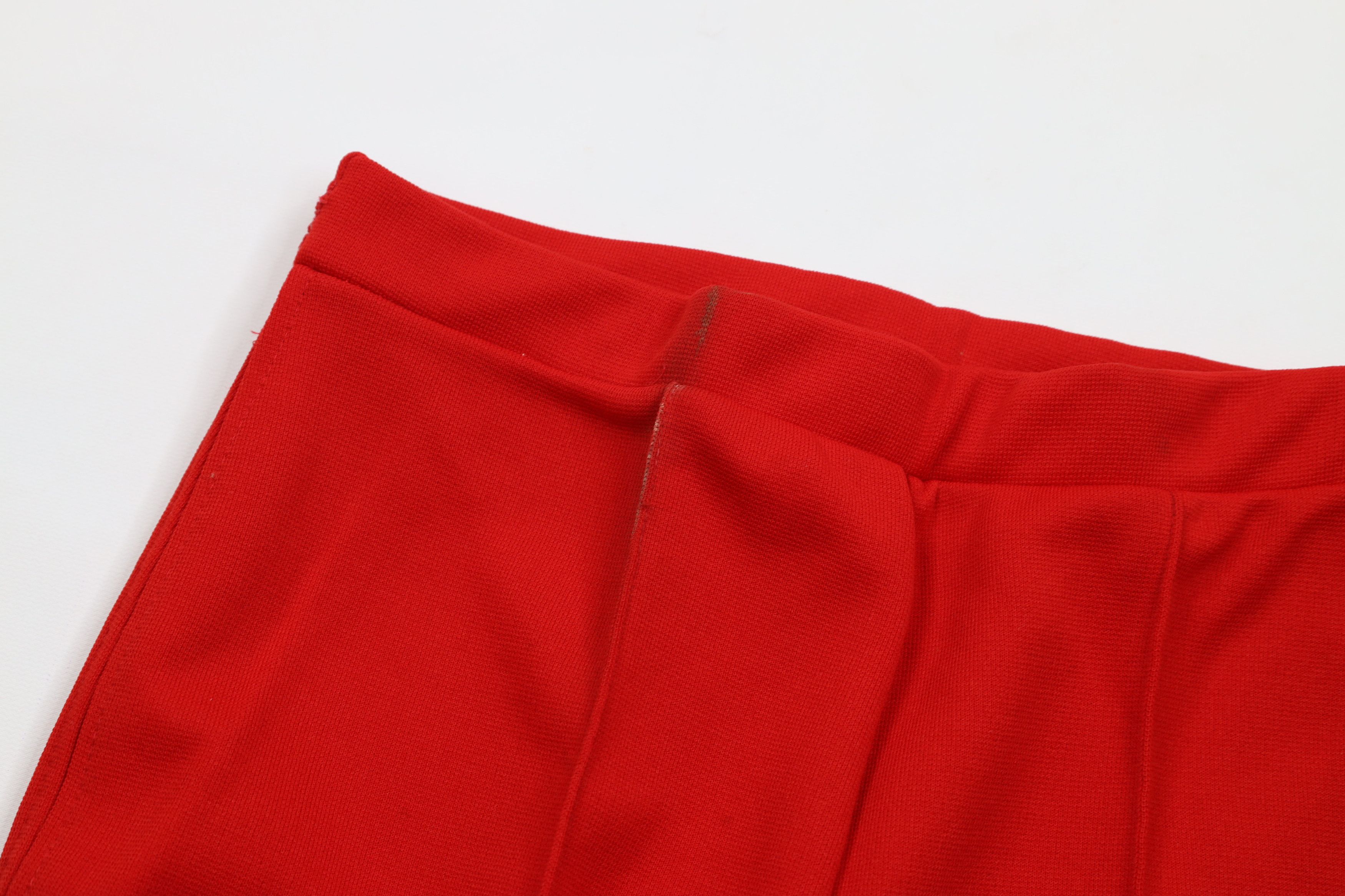 Vintage Vintage 70s Streetwear Knit Bell Bottoms Pants Red USA Size 32" / US 10 / IT 46 - 9 Thumbnail