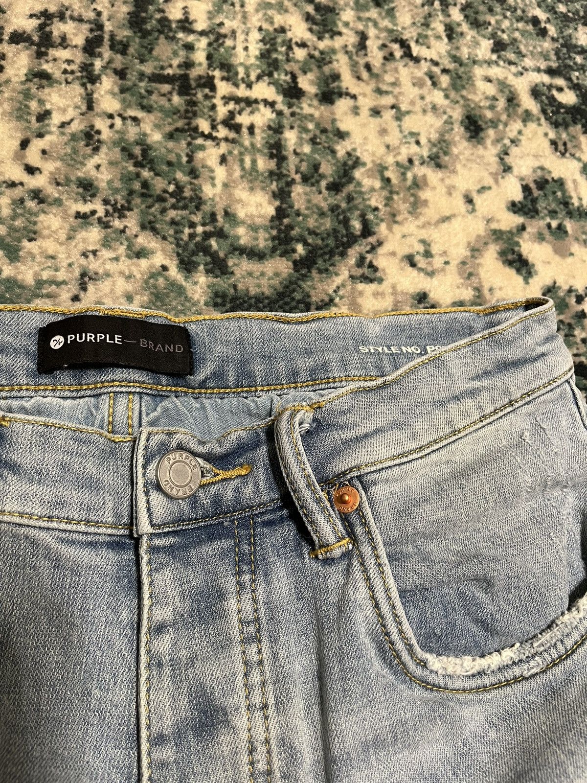 Purple Brand Purple Brand P002 Light Indigo Blowout Size US 31 - 3 Thumbnail