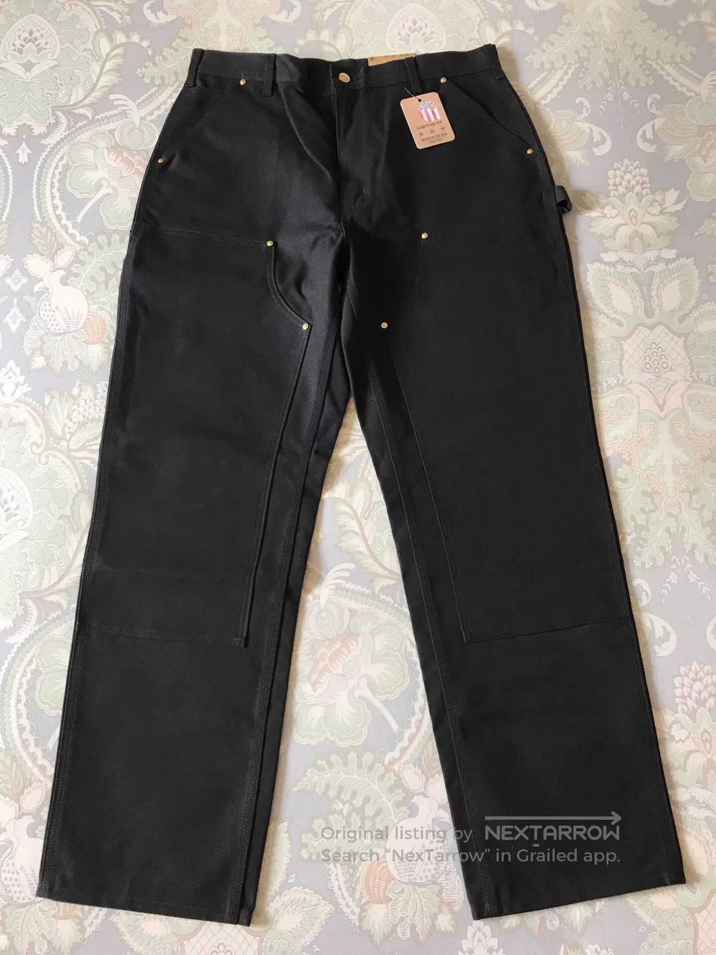 Carhartt Carhartt B01 Black W36L32 Work Pants. Size US 36 / EU 52 - 2 Thumbnail