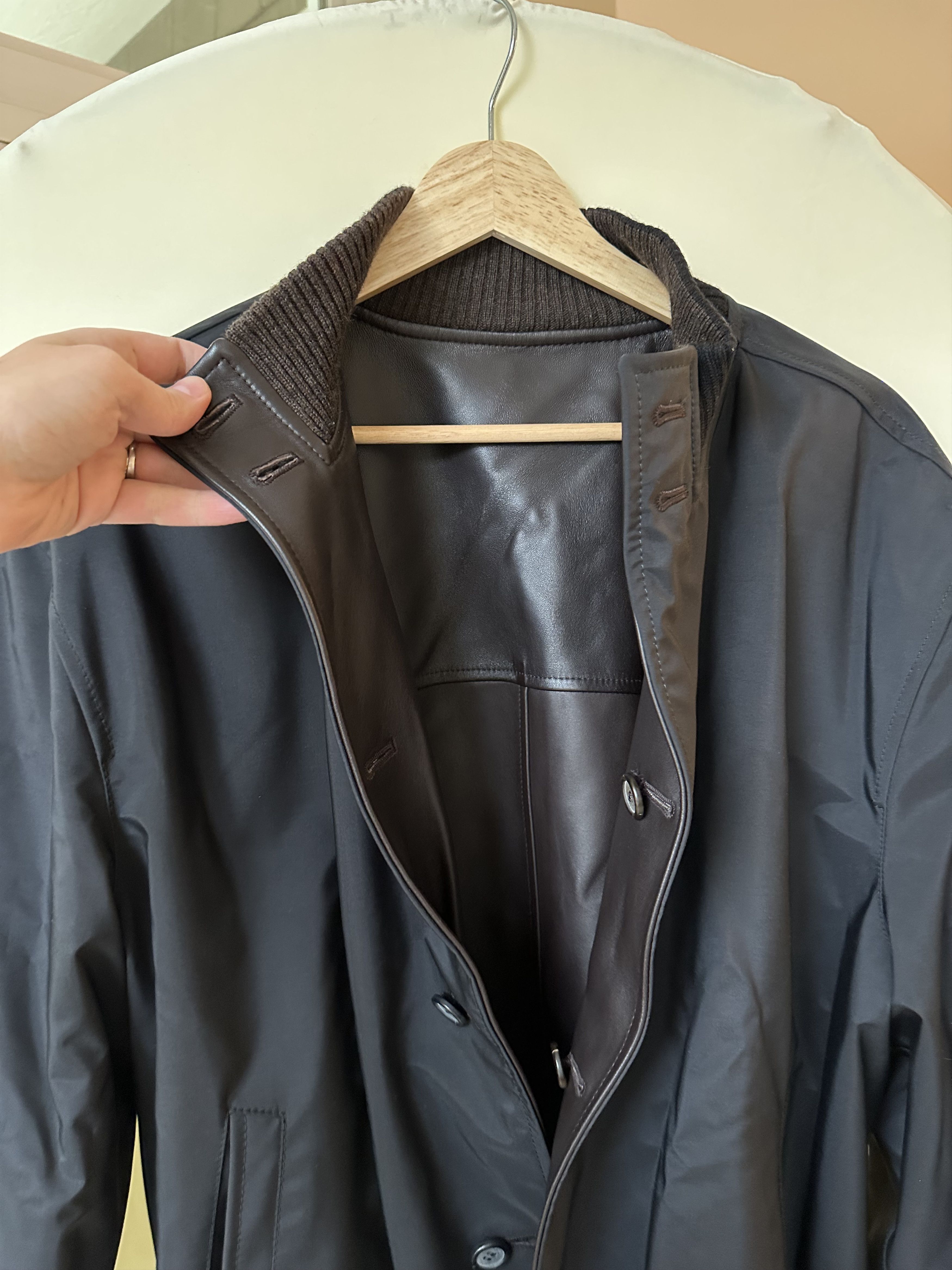 Ermenegildo Zegna Rare Ermenegildo Zegna Viaggio Reversible Leather Jacket Size US L / EU 52-54 / 3 - 5 Thumbnail