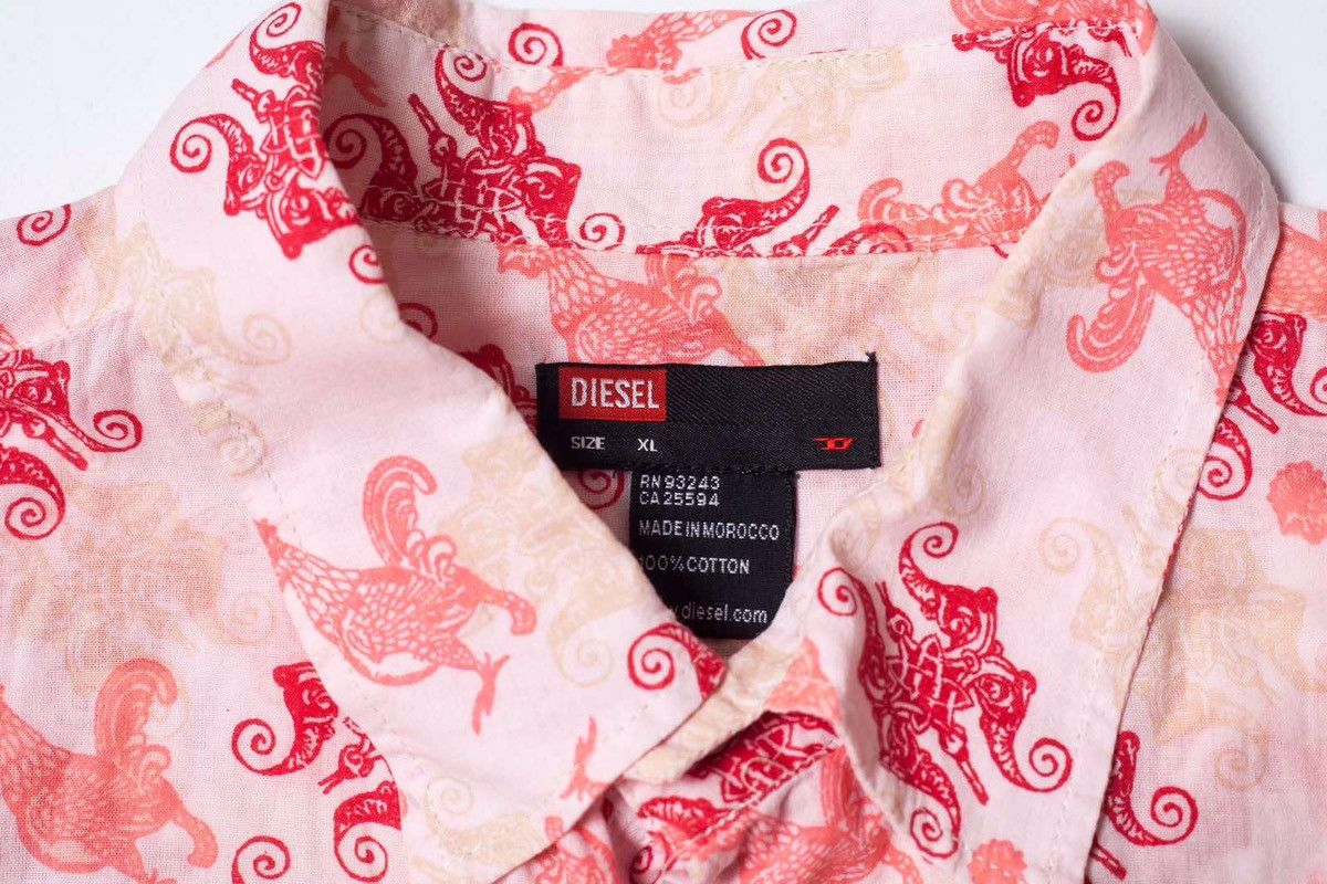 Diesel diesel vintage shirt printed shirt Size US XL / EU 56 / 4 - 3 Thumbnail