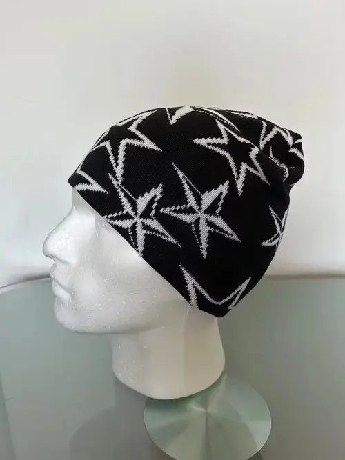 Other Y2K Star Beanie (black+white) Size ONE SIZE - 3 Thumbnail