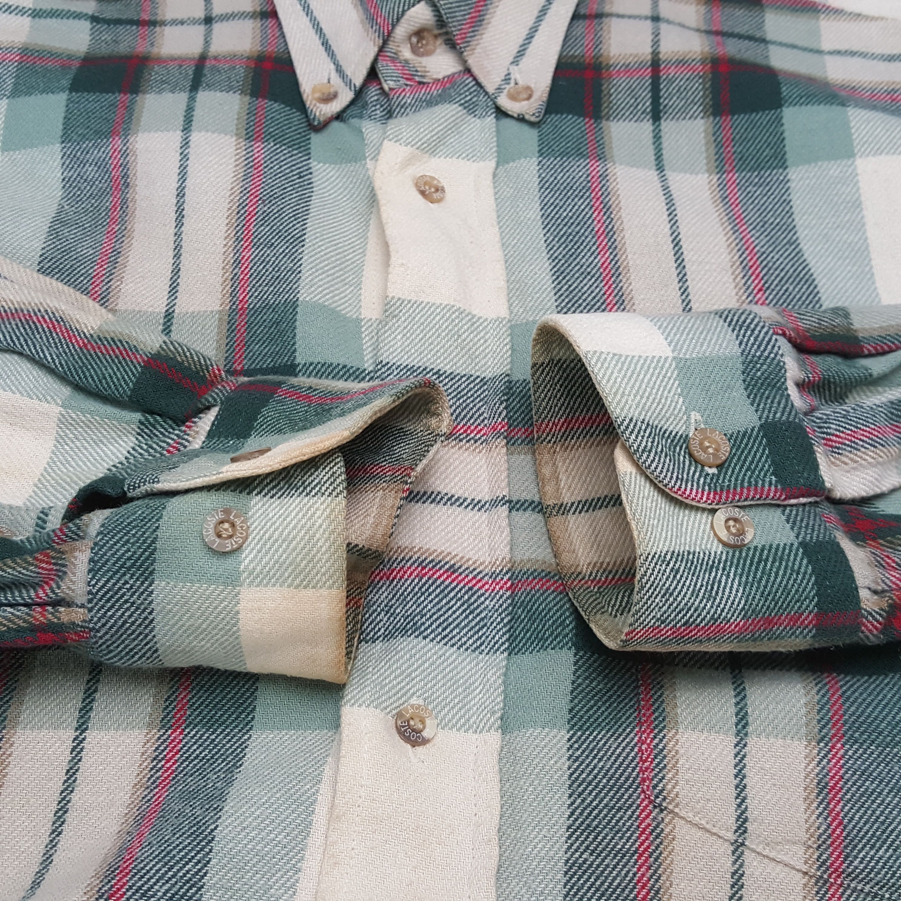Designer × Lacoste × Vintage Vintage CHEMISE LACOSTE Block Design Shirt C285N71 Size US XXL / EU 58 / 5 - 7 Thumbnail