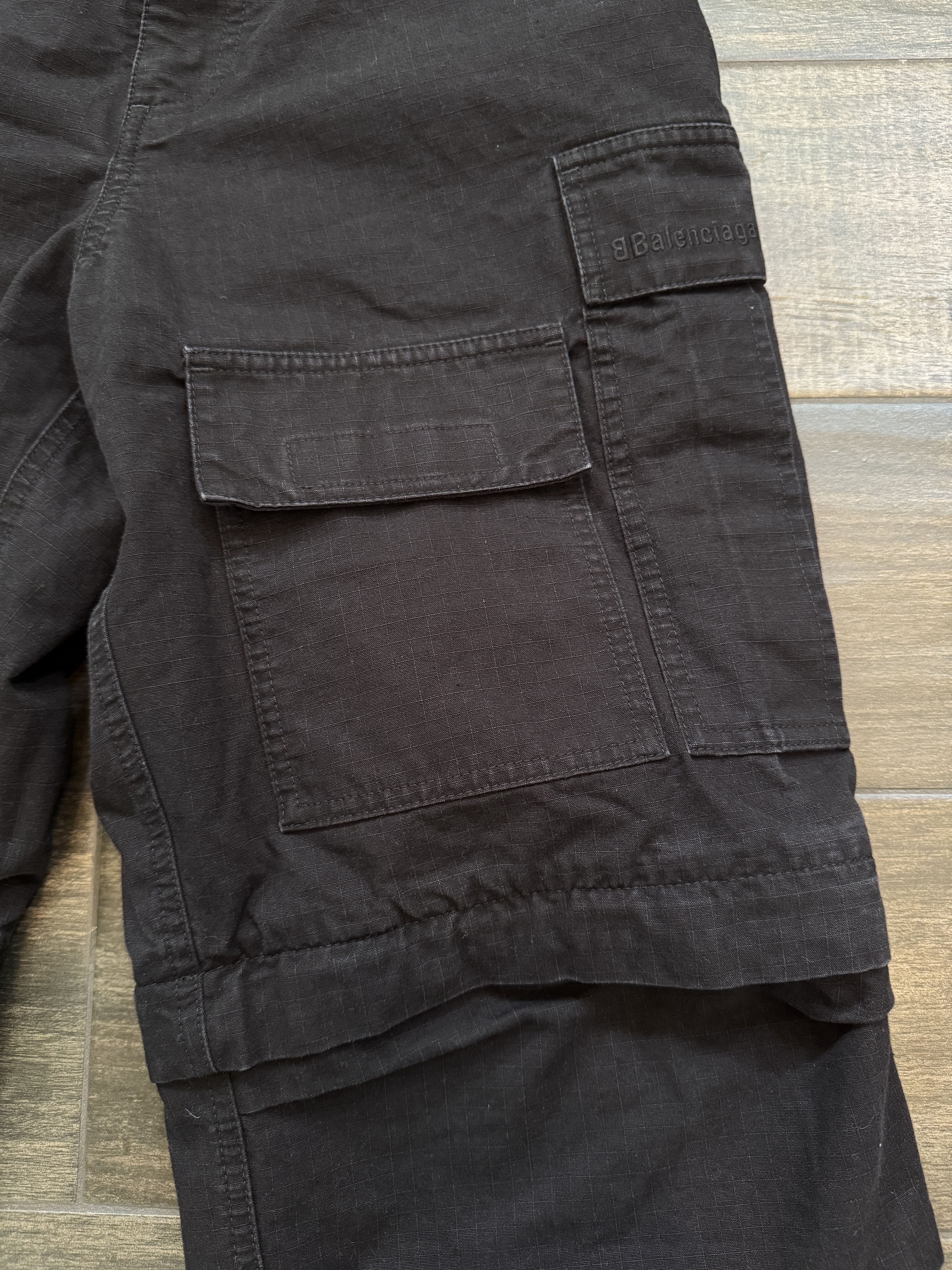 Balenciaga Balenciaga Convertible Ripstop Cargo Pant Black Size US 32 / EU 48 - 5 Thumbnail