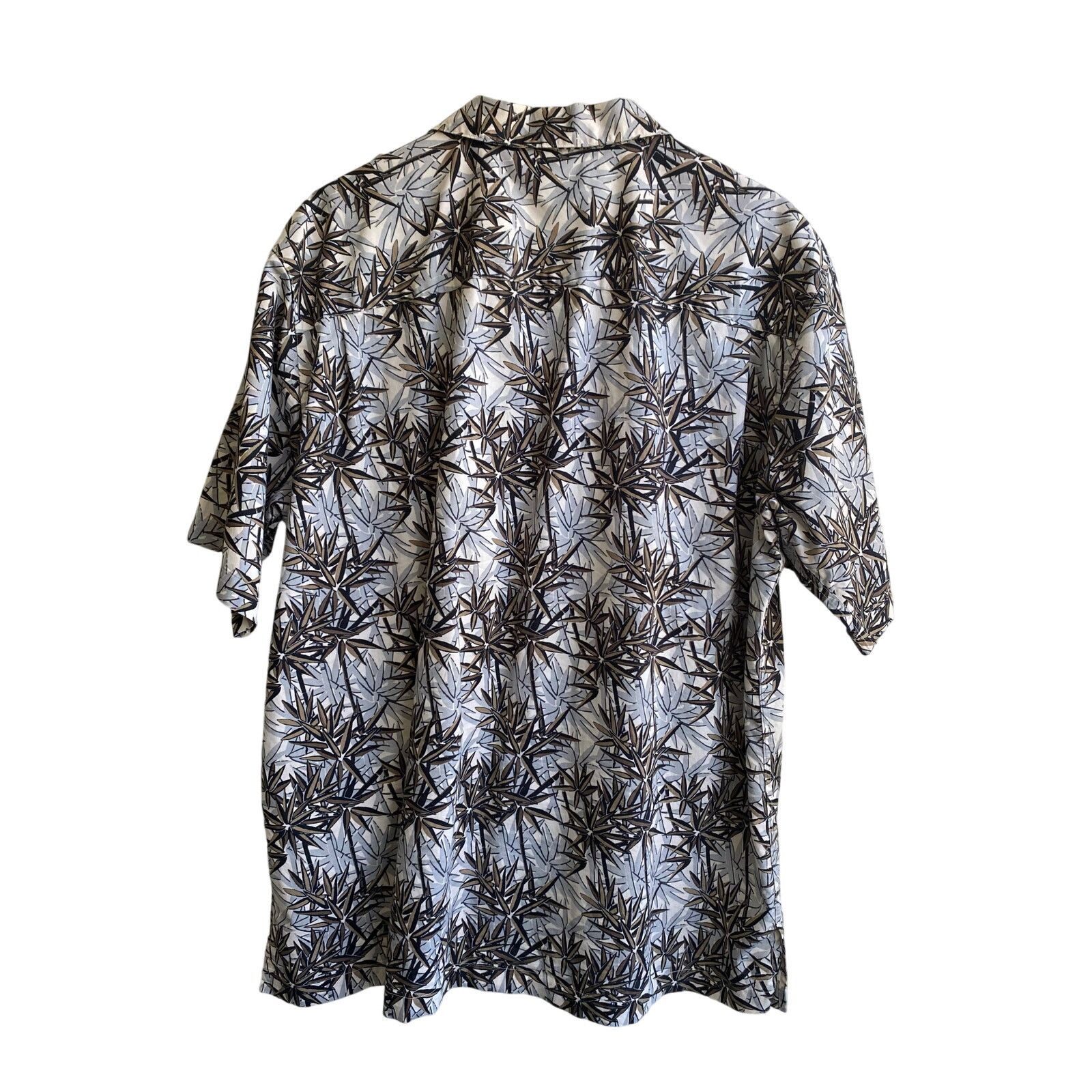 Daniel Cremieux Daniel Cremieux Mens Hawaiin Bamboo Print Shirt Size L Size US L / EU 52-54 / 3 - 3 Thumbnail