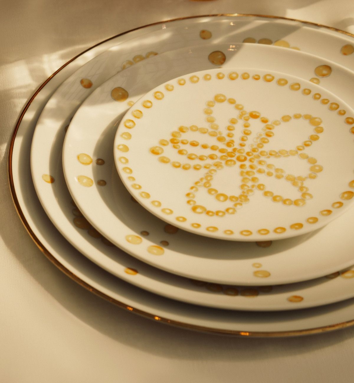 Dior o1bcso1str0226 Size:OS/Side Plate in White/Golden Size ONE SIZE - 4 Thumbnail