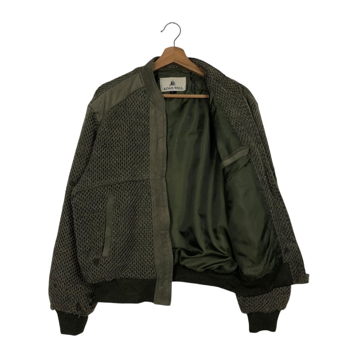 Japanese Brand 🔥DISTRESSED BIKER BOMBER JACKET KINGS WELL ISSEY MIYAKE Size US L / EU 52-54 / 3 - 13 Thumbnail