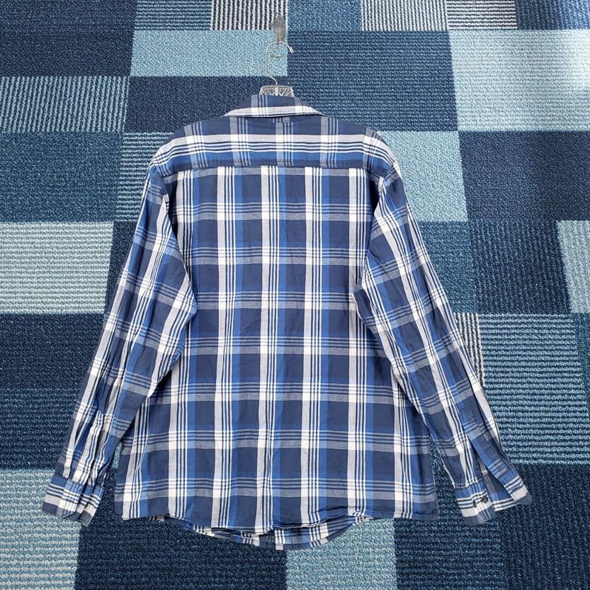 Wrangler Wrangler Jeans Co Shirt Mens Large L Blue Plaid Western Cowboy Rodeo Button Up Size US L / EU 52-54 / 3 - 1 Thumbnail