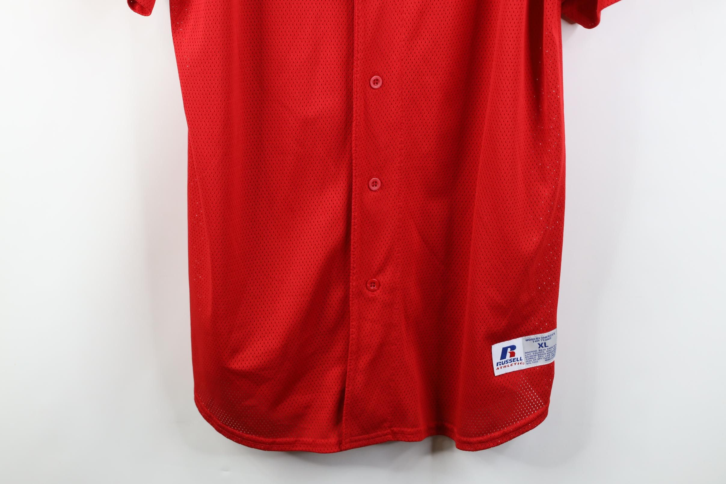 Russell Athletic Vintage 90s Russell Athletic Short Sleeve Baseball Jersey Size US XL / EU 56 / 4 - 3 Thumbnail