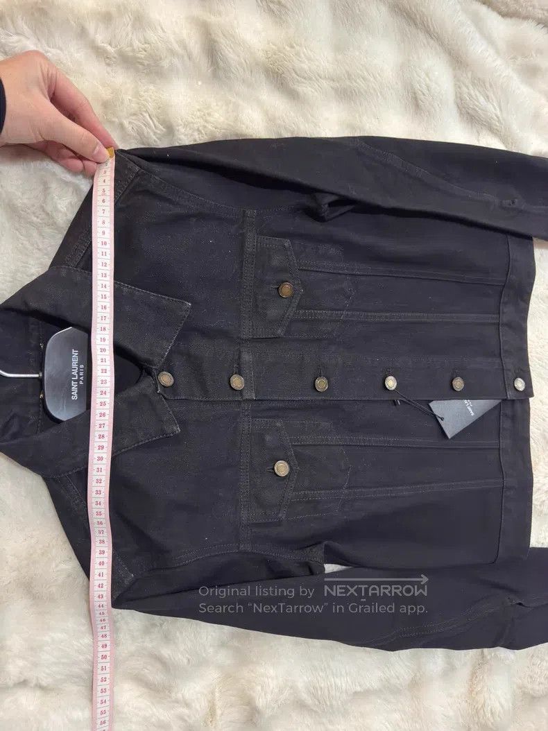 Saint Laurent Paris Saint Laurent Paris Black Men's Denim Jacket Size US M / EU 48-50 / 2 - 7 Thumbnail
