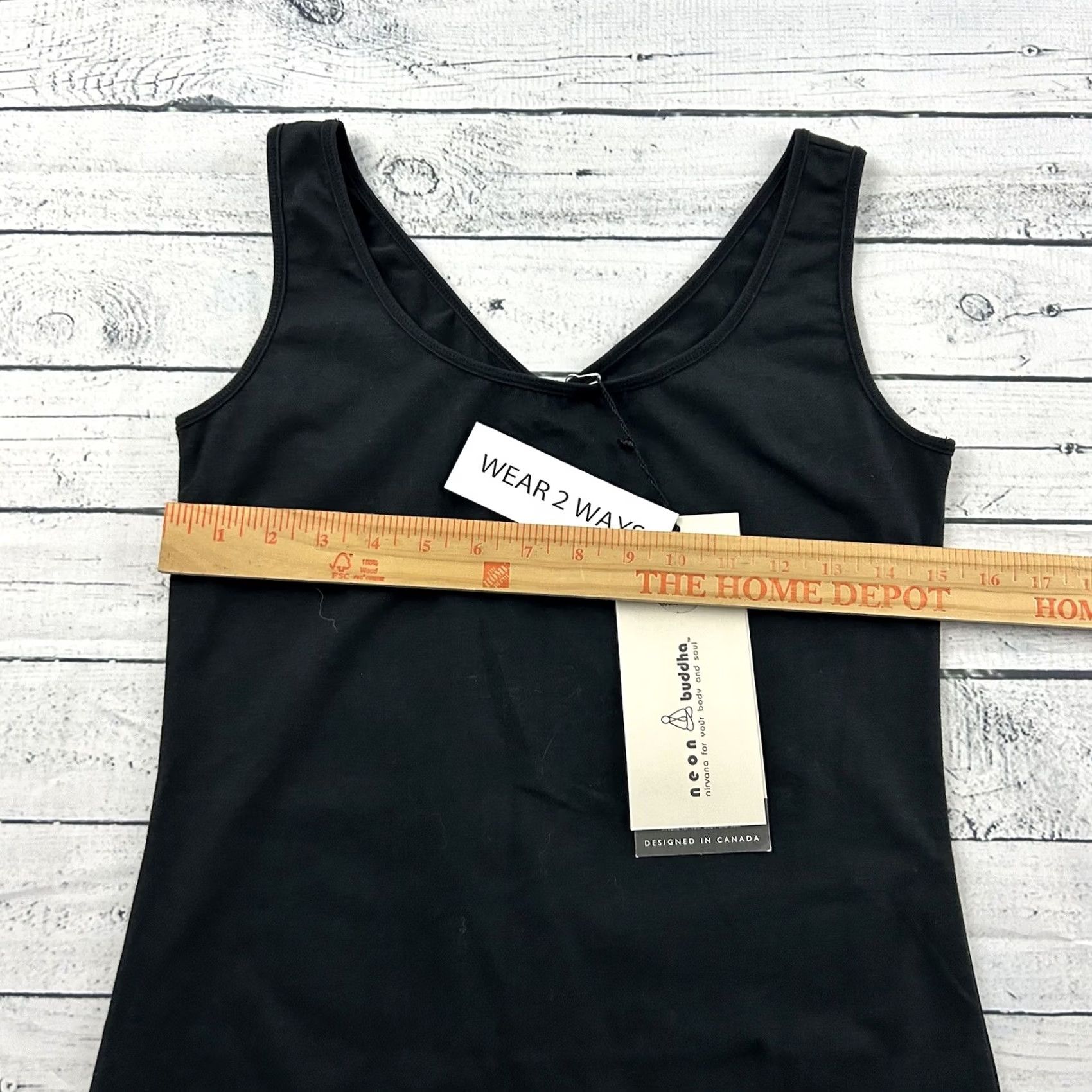 Vintage Neon Buddha Sleeveless Casual Yoga Tank Top XS Black 9 Size XS / US 0-2 / IT 36-38 - 3 Thumbnail