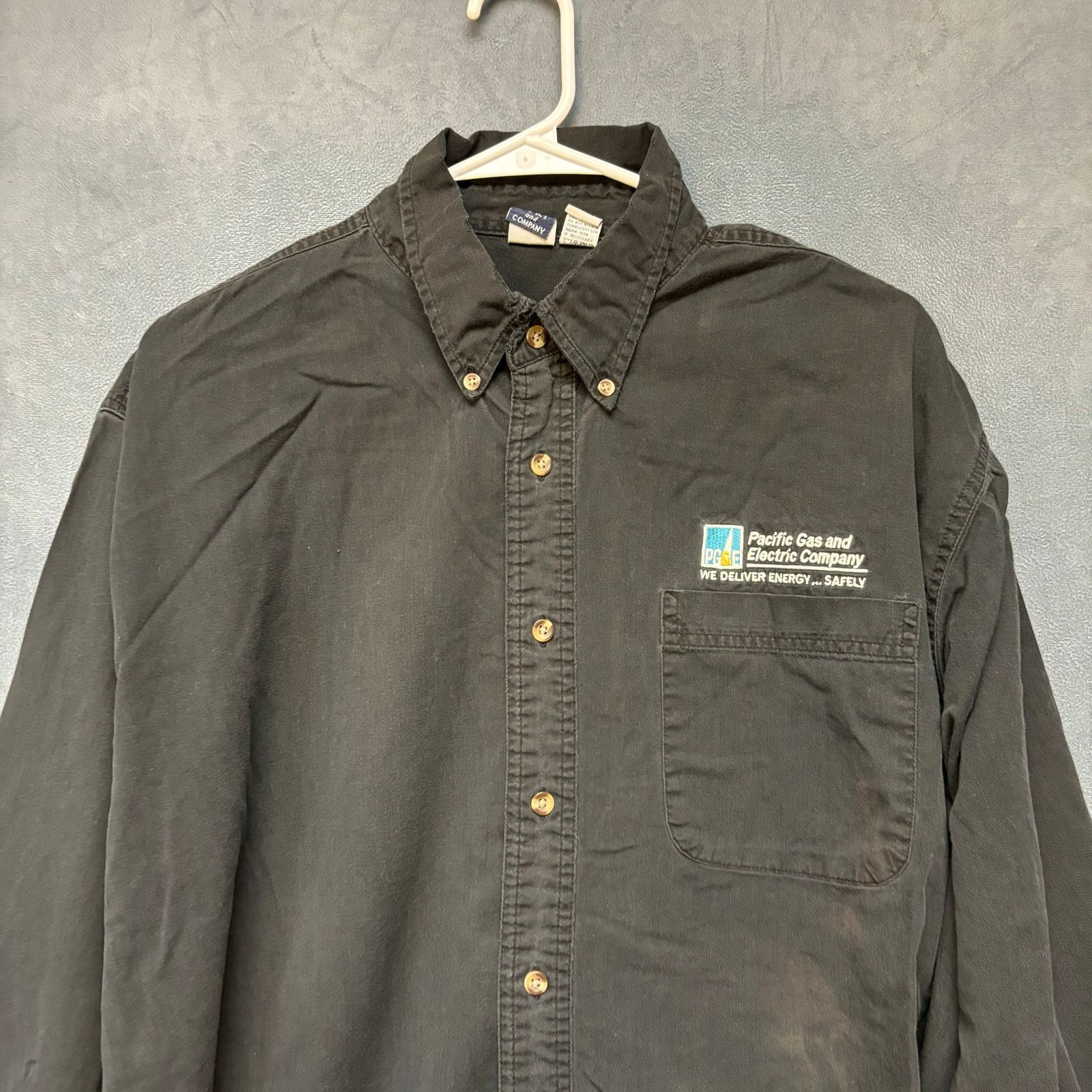 Other Vintage Port & Company PG&E Shirt Utility Button Down XL Size US XL / EU 56 / 4 - 7 Thumbnail