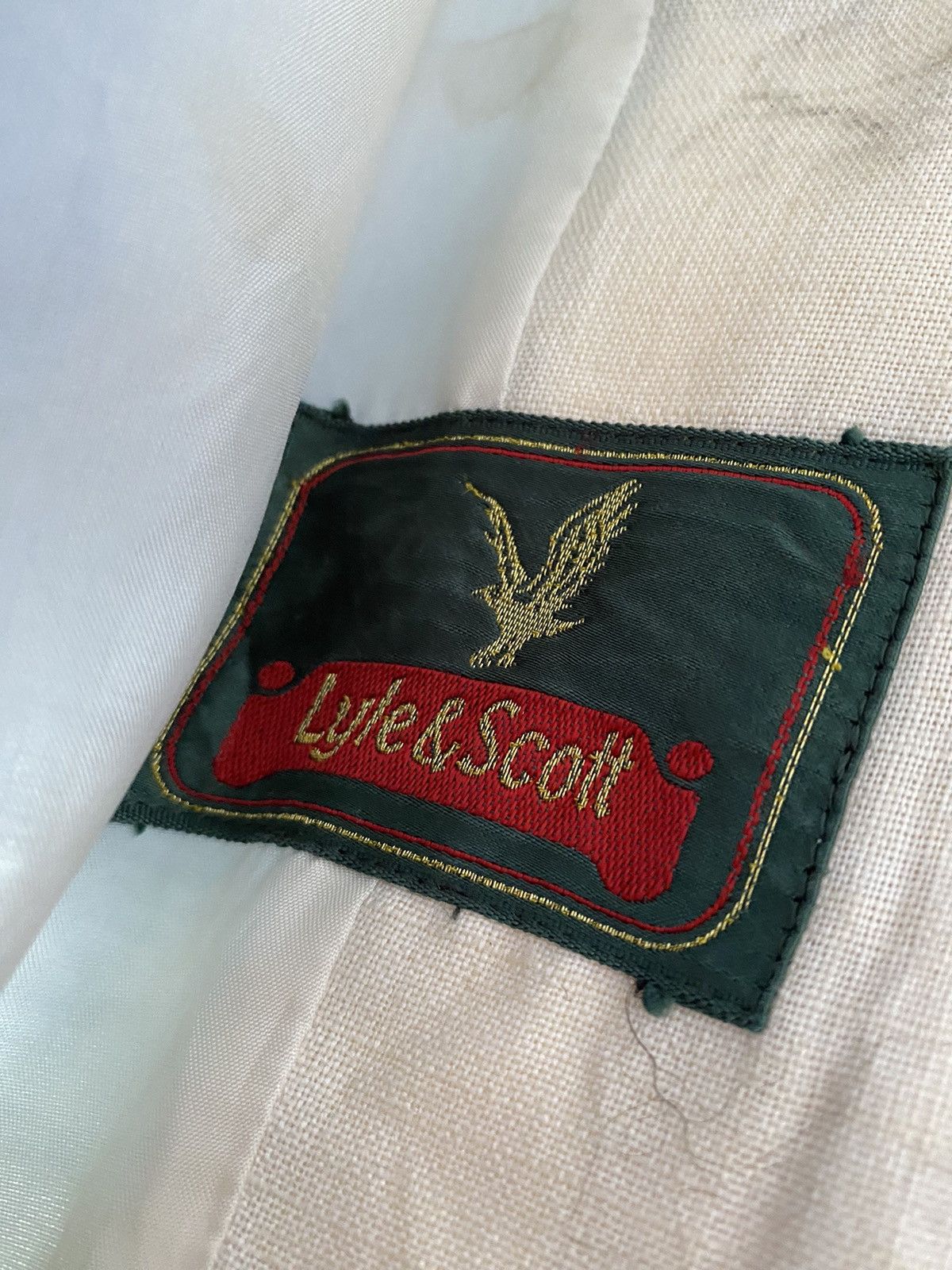 Lyle & Scott × Vintage 80s Lyle & Scott Colour Block Patch Jima Hemp Jacket Size US M / EU 48-50 / 2 - 8 Thumbnail