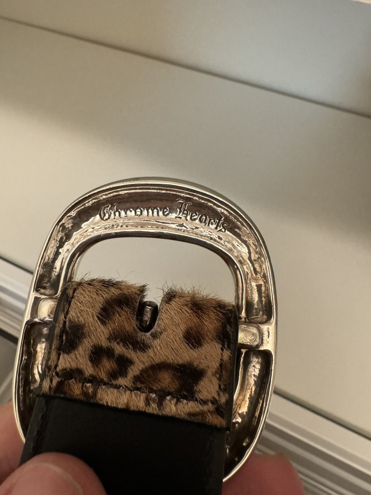 Chrome Hearts Chrome Hearts Cheetah Print Gunslinger Belt Size 36 - 9 Thumbnail