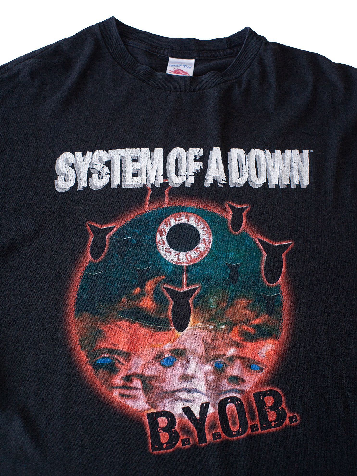 Band Tees Vintage 2005 System Of A Down B.Y.O.B 00s Band T-Shirt Size US XL / EU 56 / 4 - 3 Thumbnail
